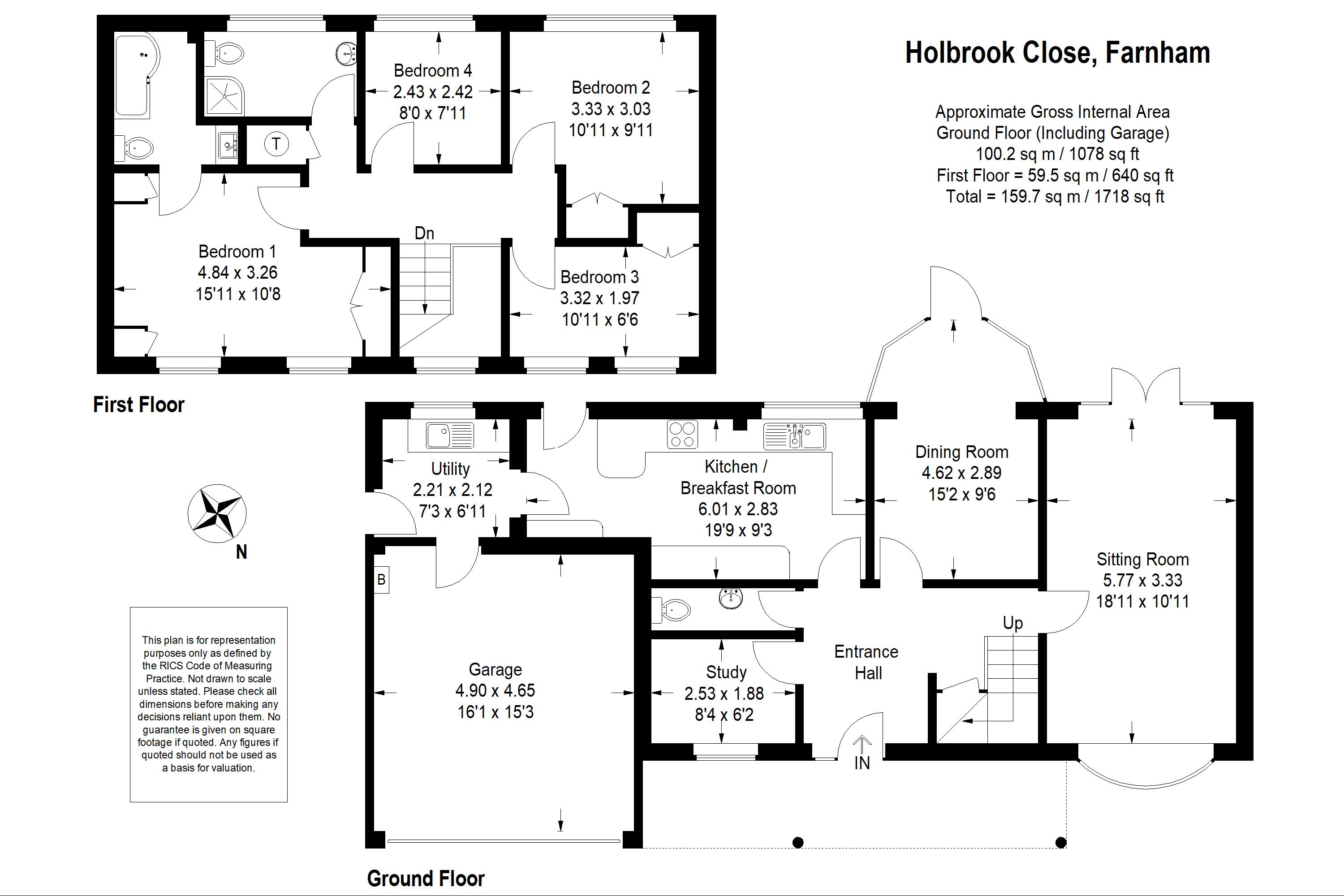 4 Bedrooms Detached house for sale in Holbrook Close, Farnham GU9