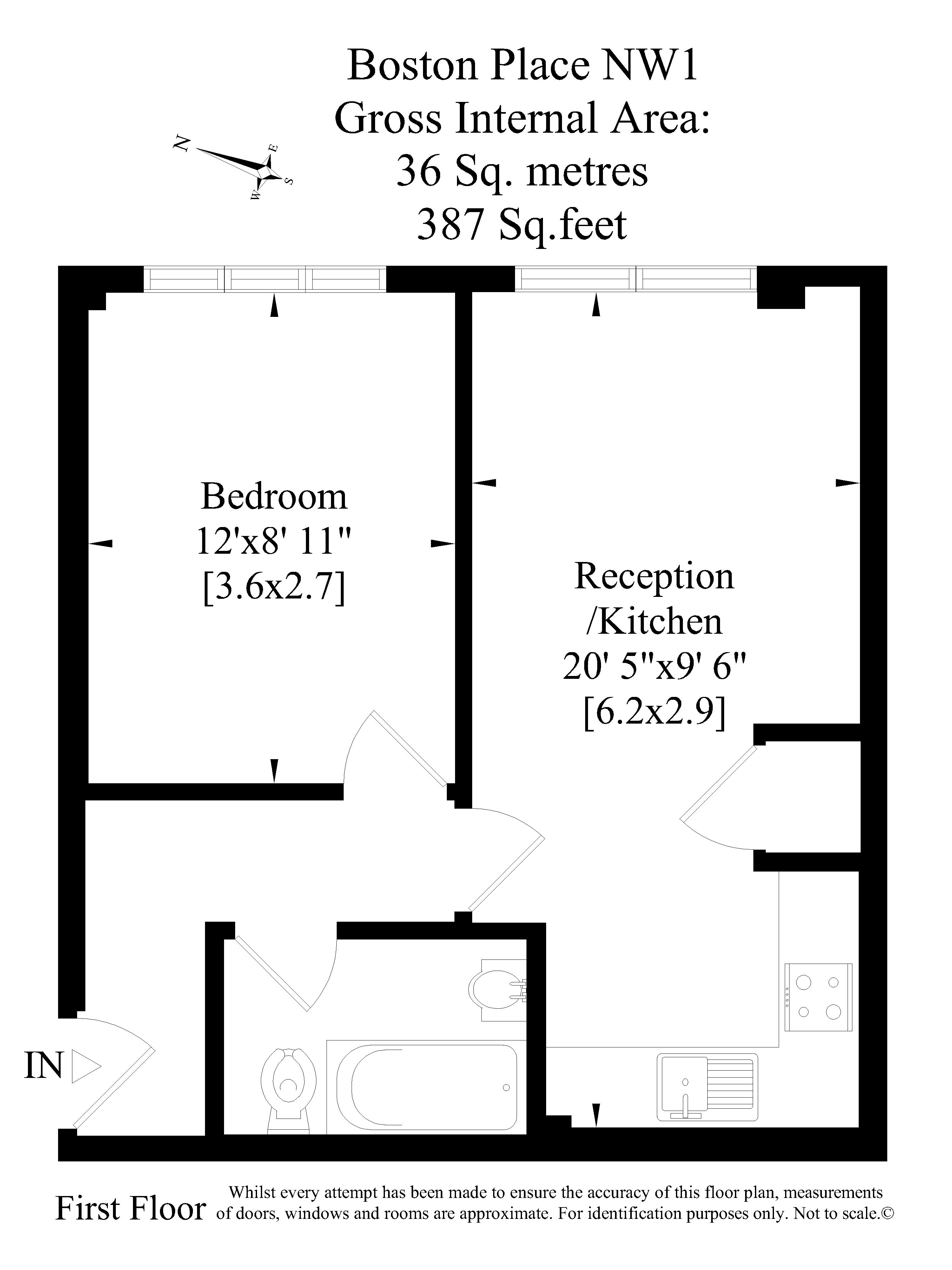 1 Bedrooms Flat to rent in Boston Place, London NW1