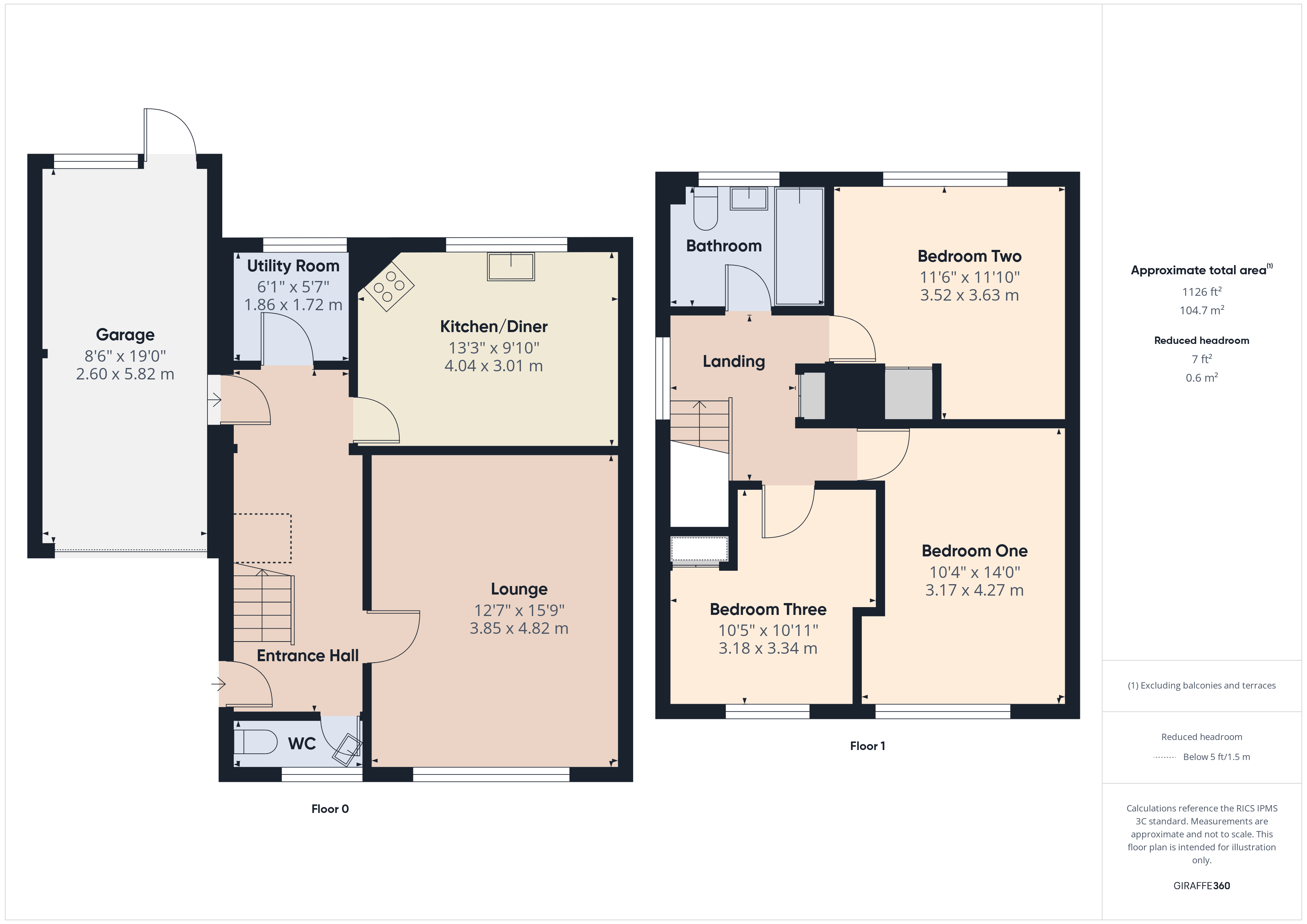 1, Willow Close, Bridgwater floorplan