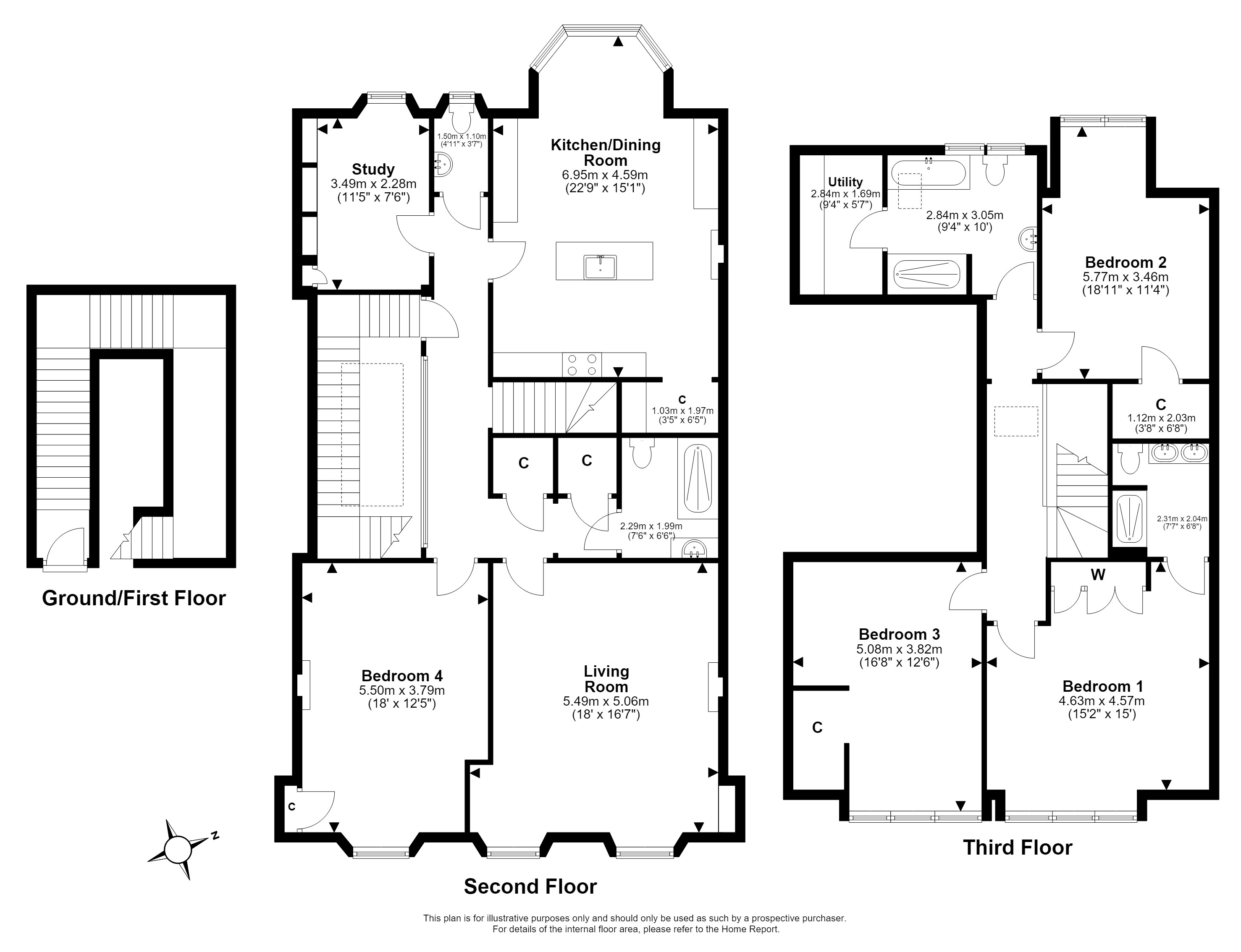 6/2, Eton Terrace, West End, Edinburgh floorplan