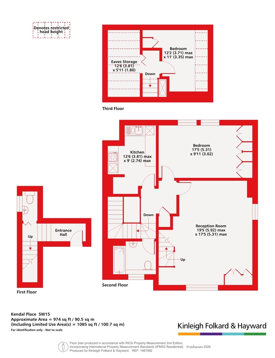 3, Kendal Place, London floorplan