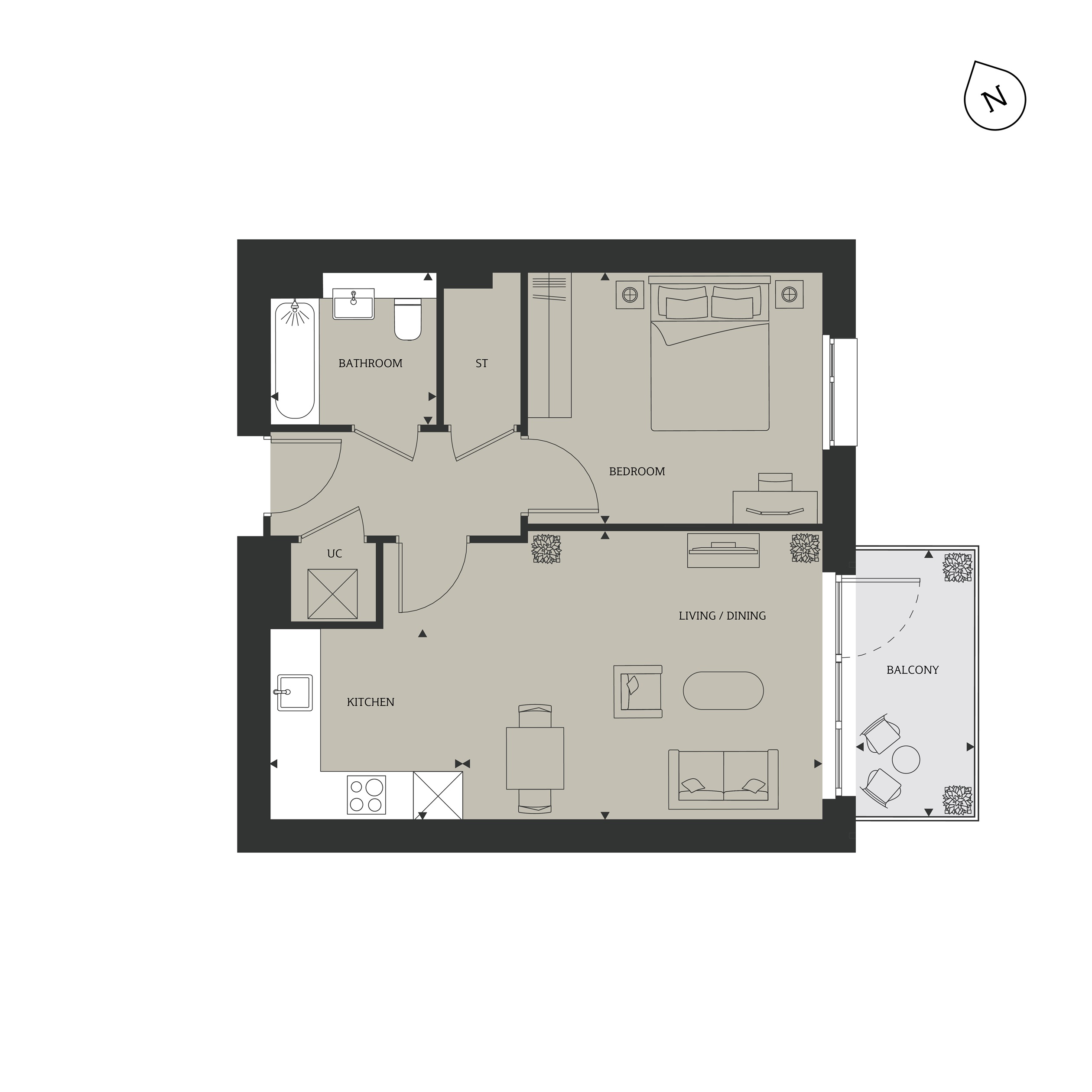H7945117, Carnation Gardens, Nestle Avenue, Hayes floorplan
