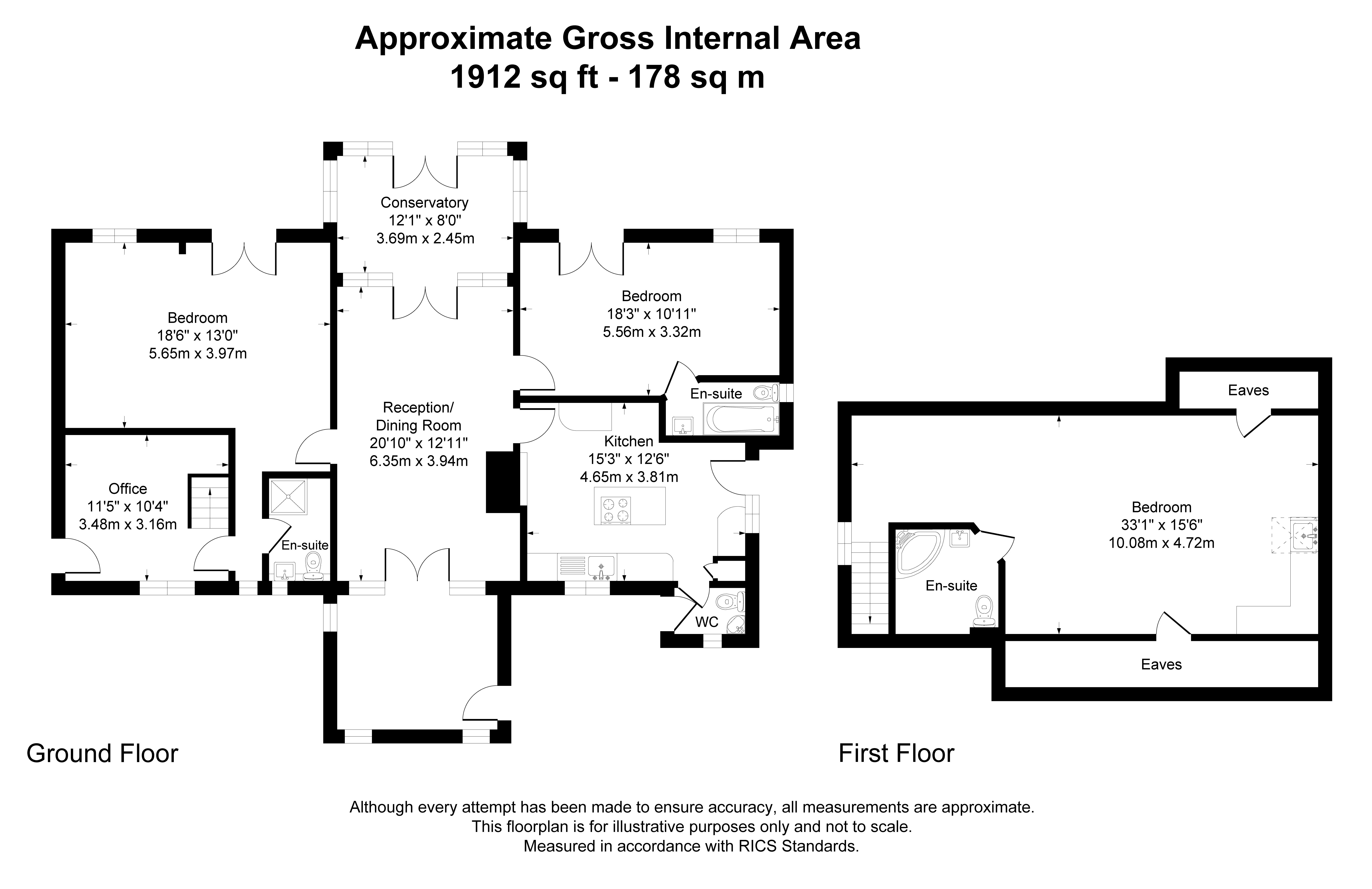 Edzell, Laleham Reach, Chertsey floorplan