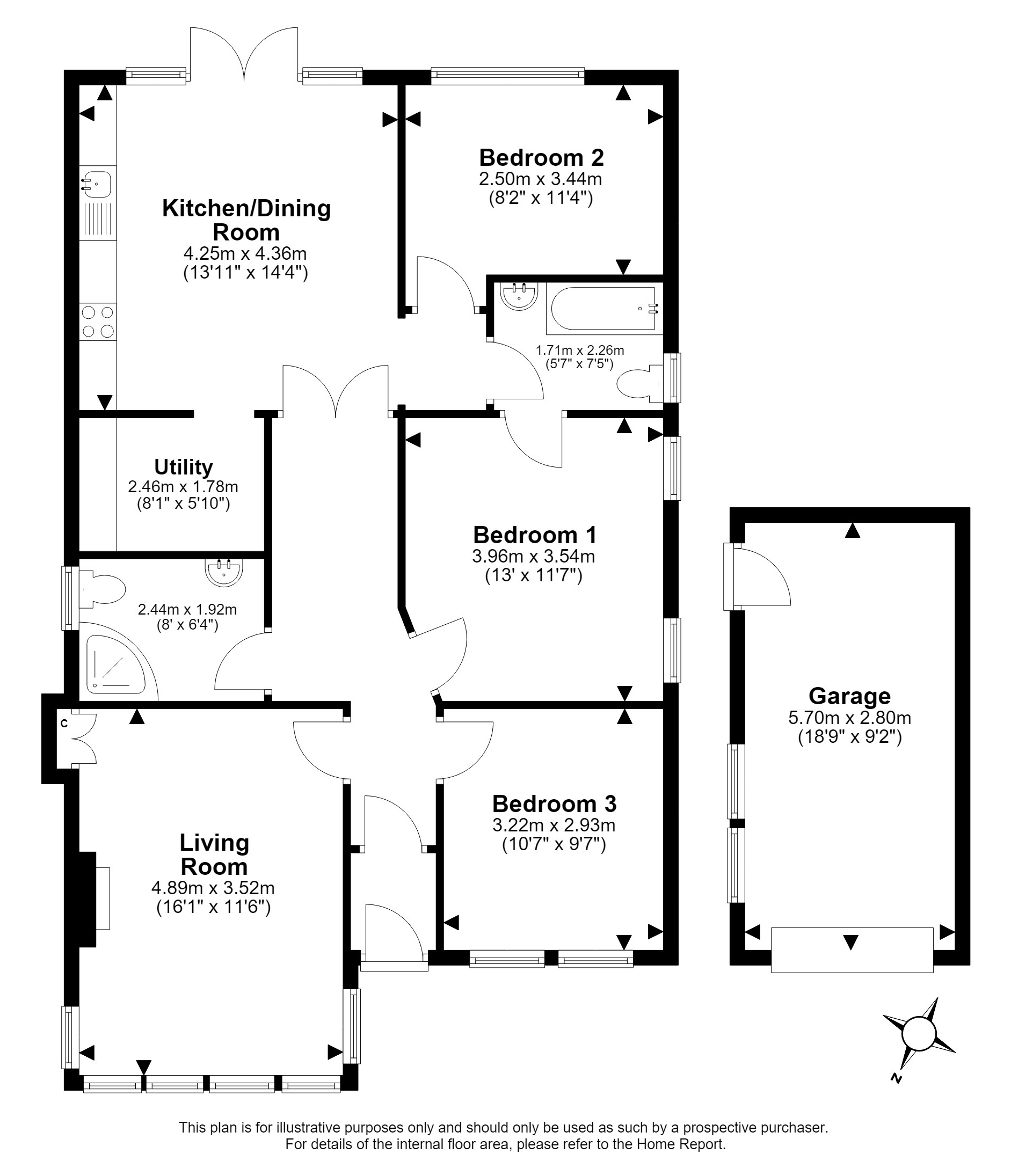 114, Lasswade Road, Liberton, Edinburgh floorplan