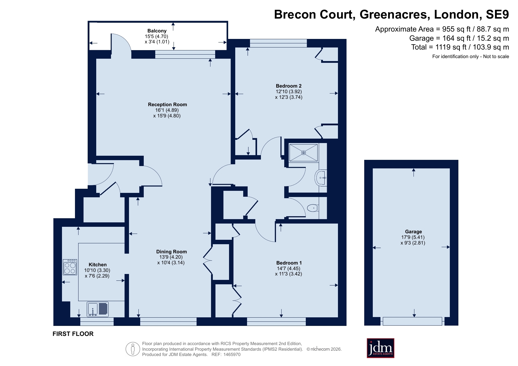 Flat 4, Brecon Court,, Greenacres, Eltham floorplan