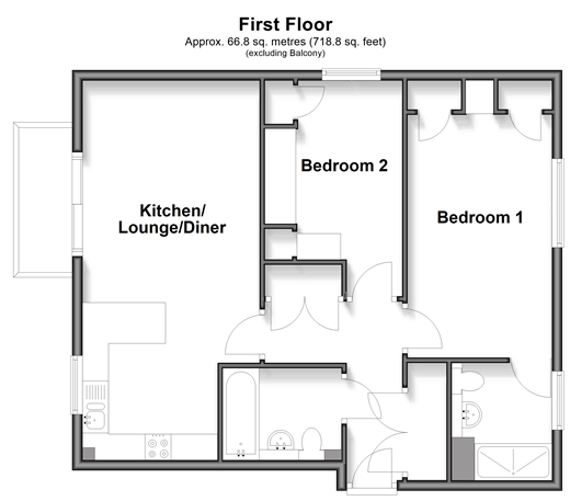 Alisander Close, Snodland floorplan