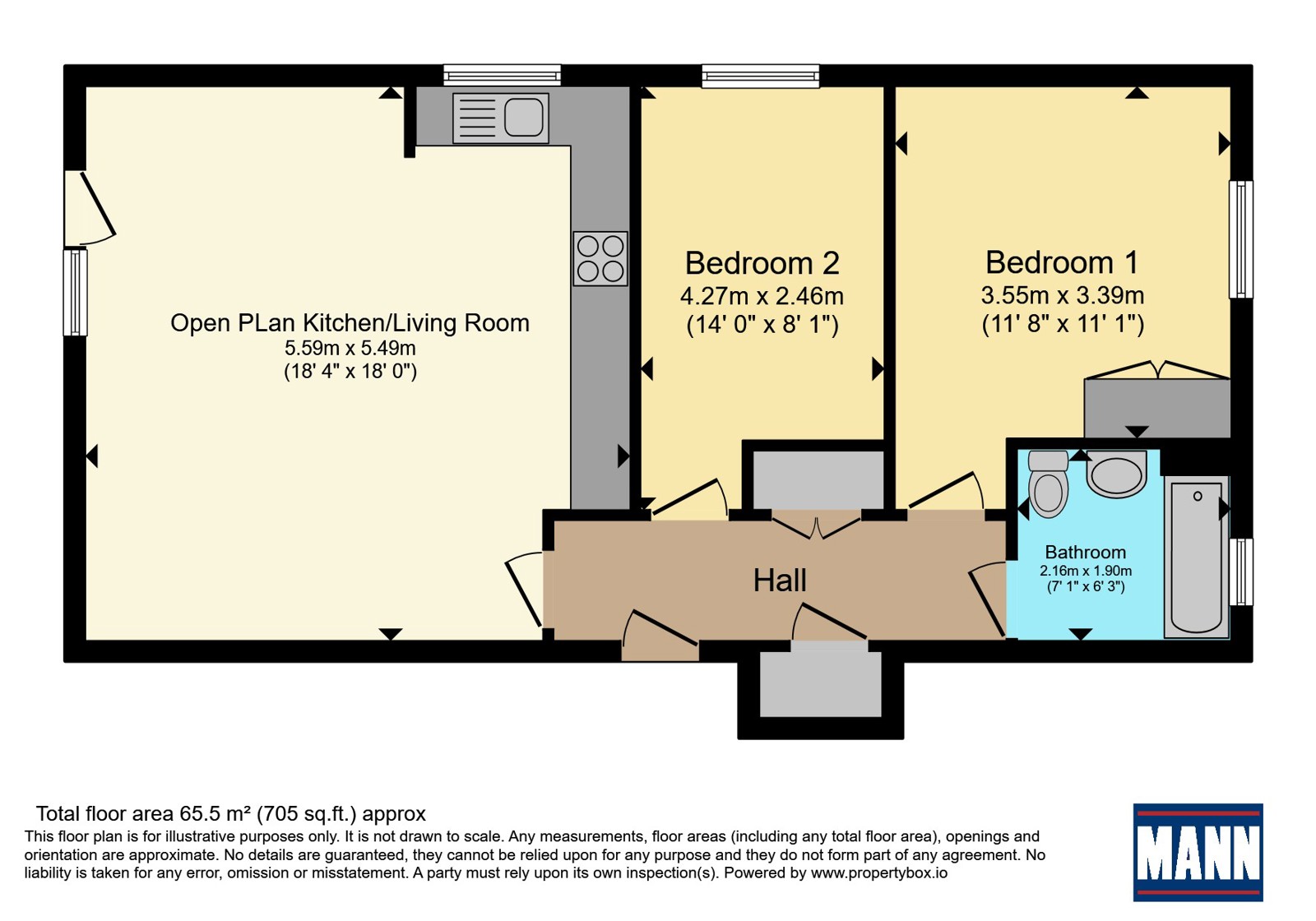 Flat 7, Wynter Court,, Glyndon Road, London floorplan