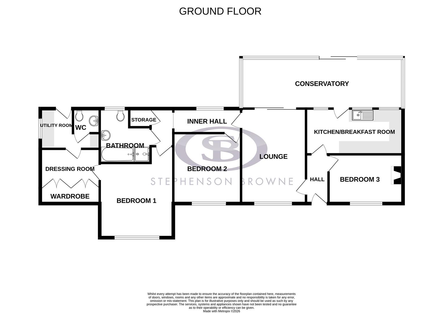 The Pear Trees, 84, Congleton Road North, Church Lawton floorplan