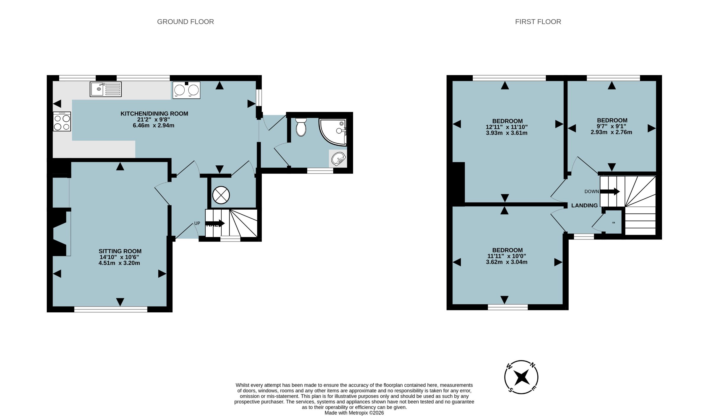 4, Nymet Villas, Kings Nympton floorplan