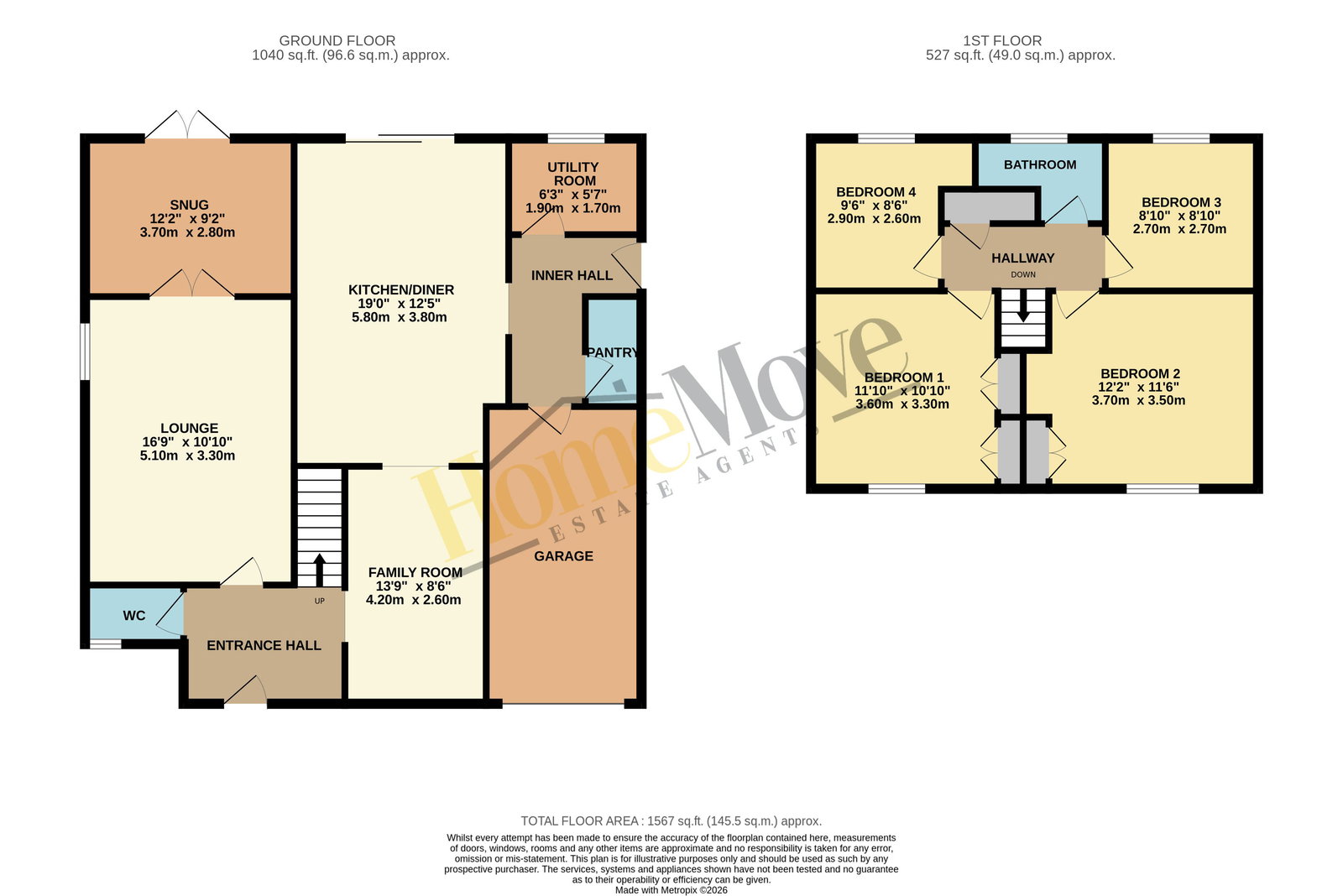99, Gwendoline Drive, Leicester floorplan