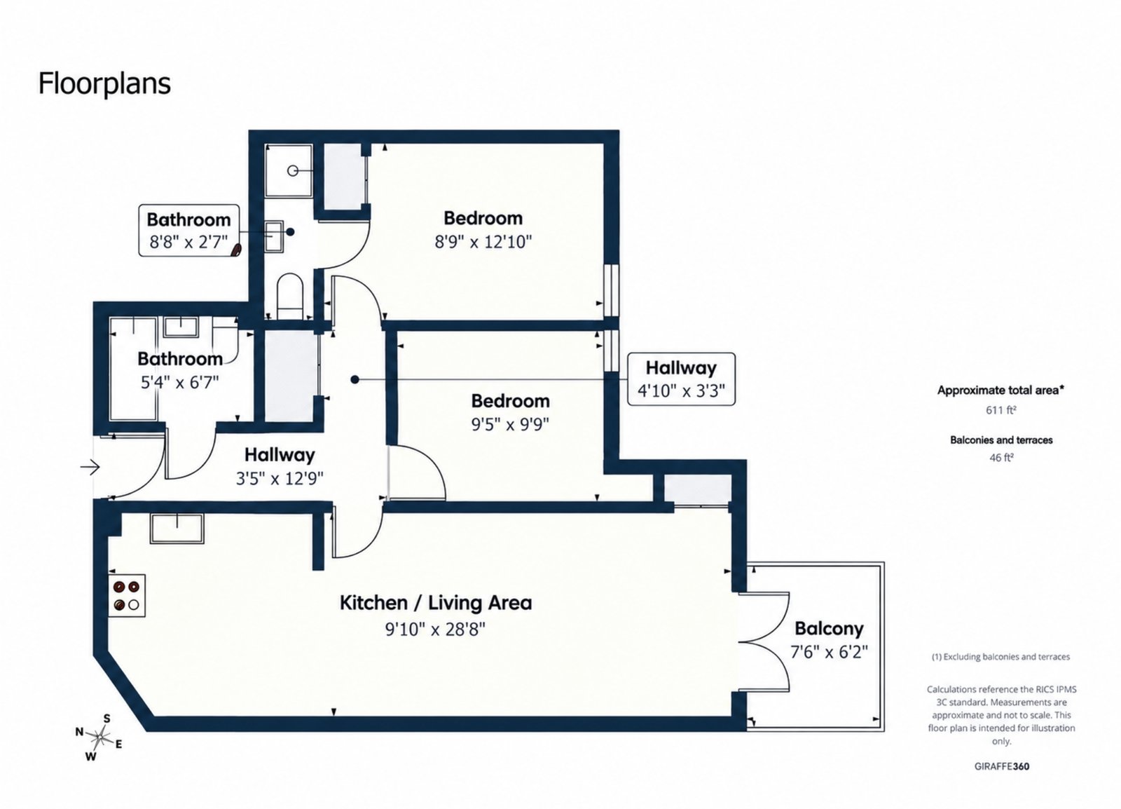 Collaton House,Flat 13, Old Torwood Road, Torquay floorplan