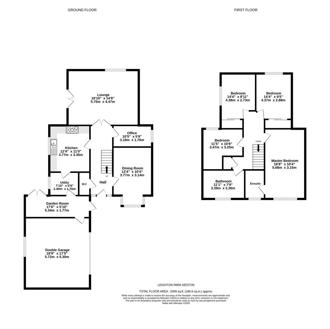 1, Leighton Park, Neston floorplan