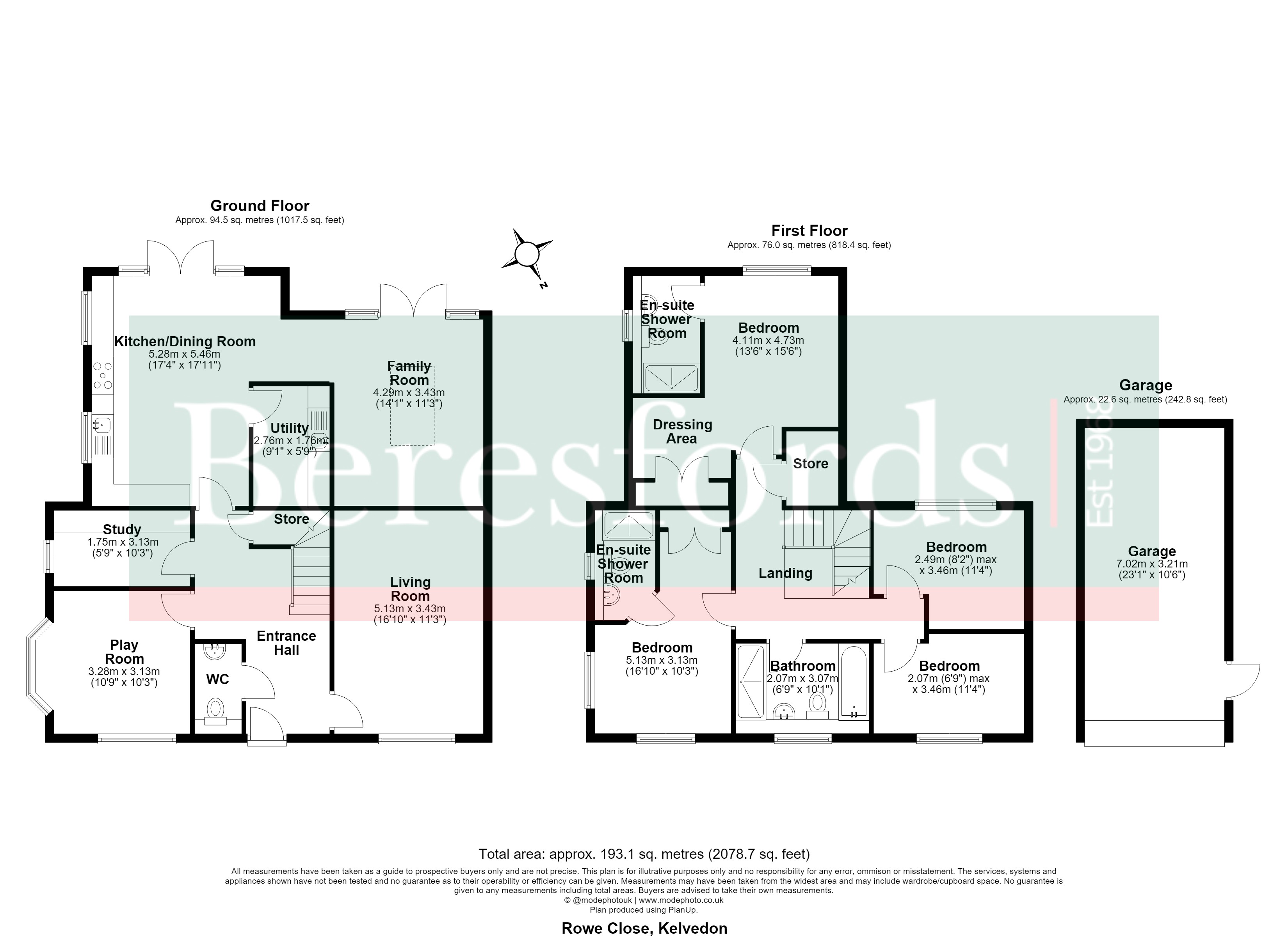9, Rowe Close, Colchester floorplan
