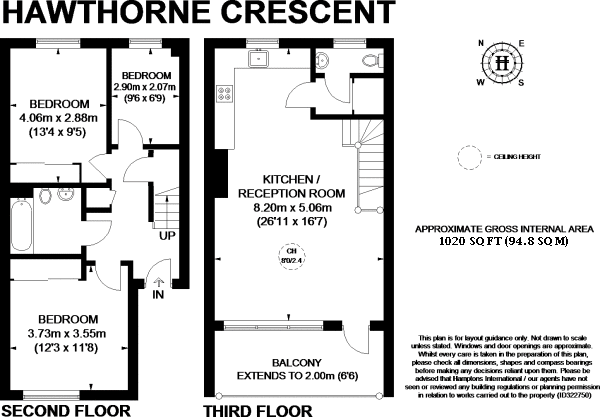 51, Hawthorne Crescent, Greenwich floorplan