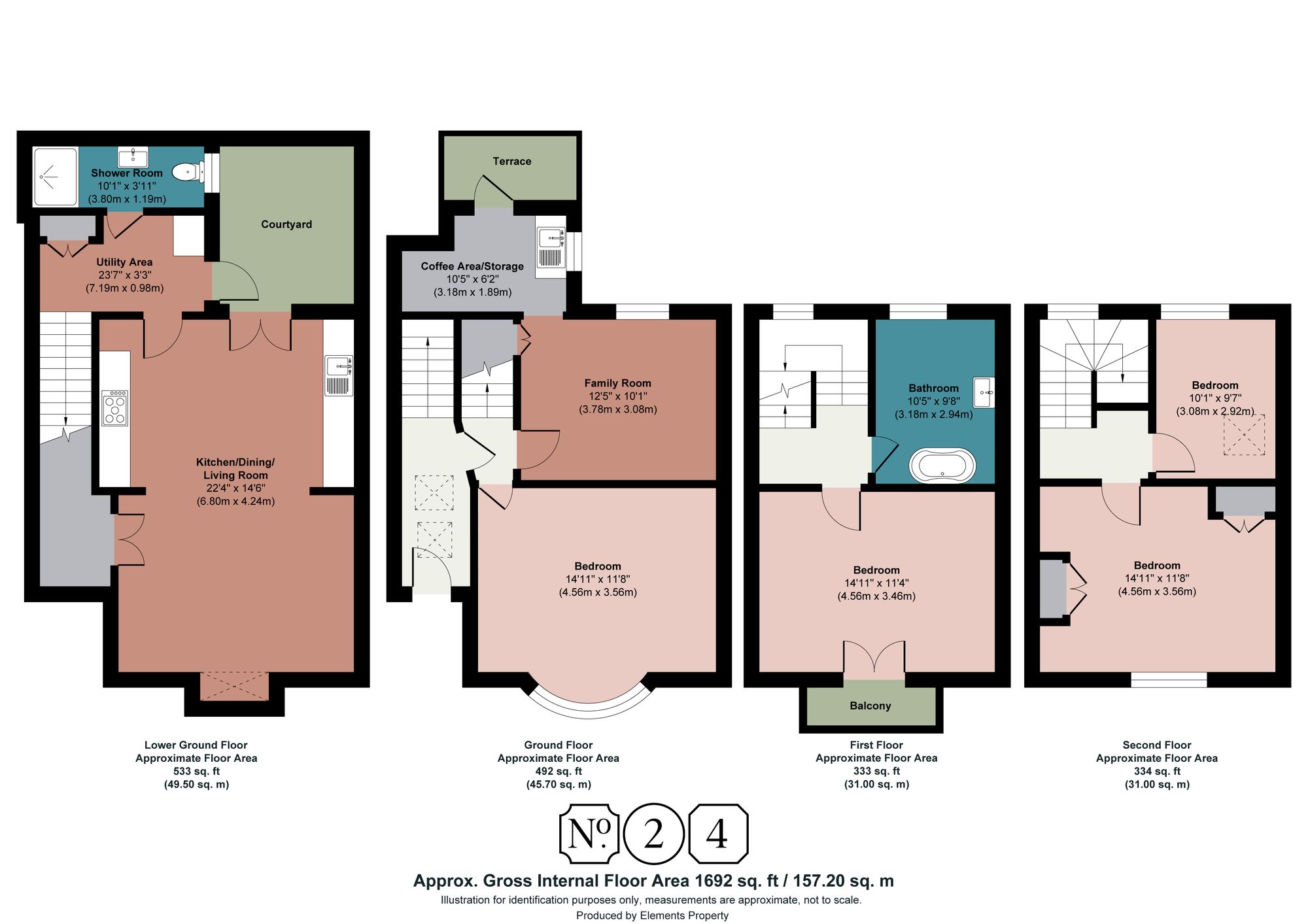 14 Crescent Place, Brighton floorplan