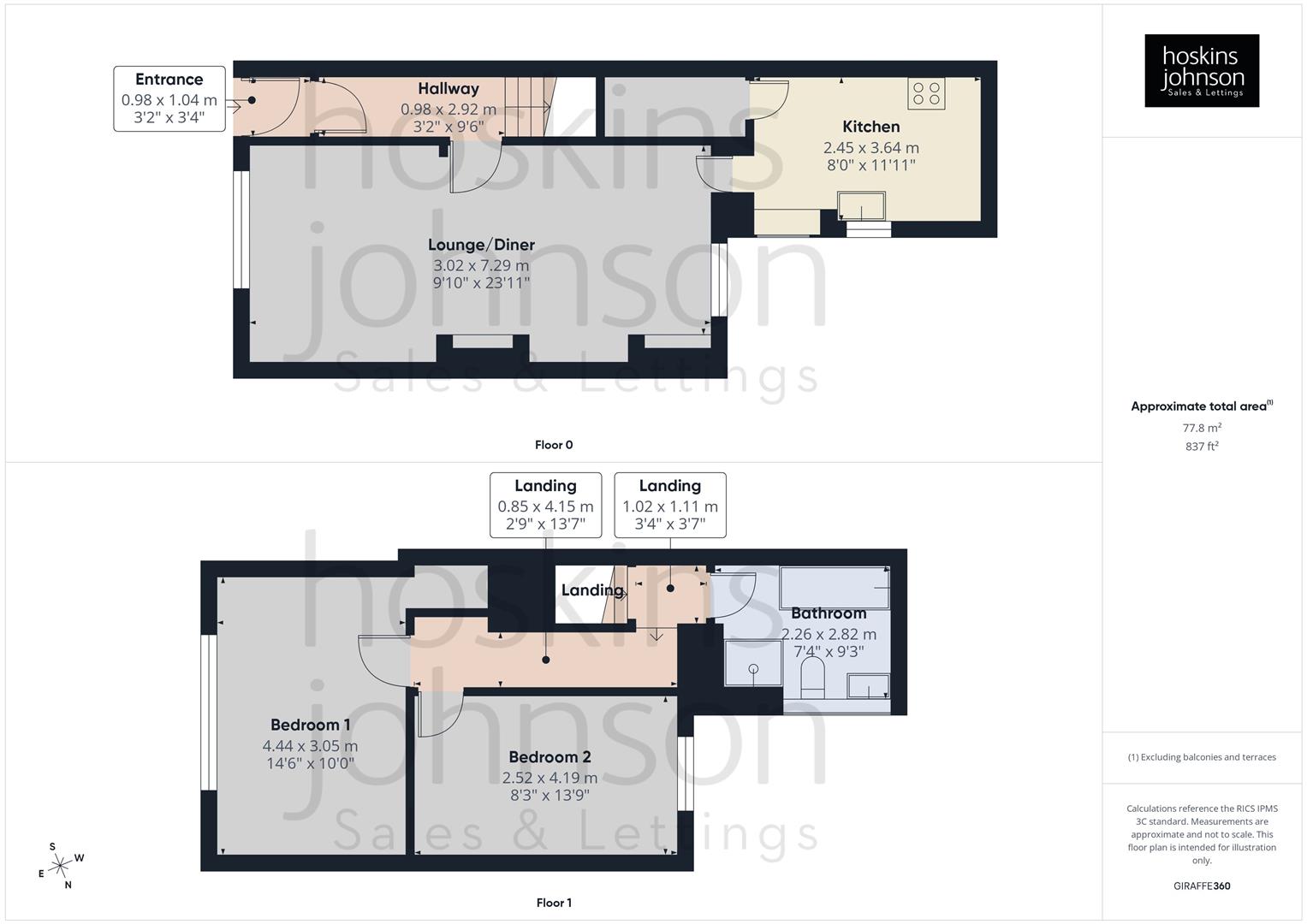21, Berw Road, Pontypridd floorplan