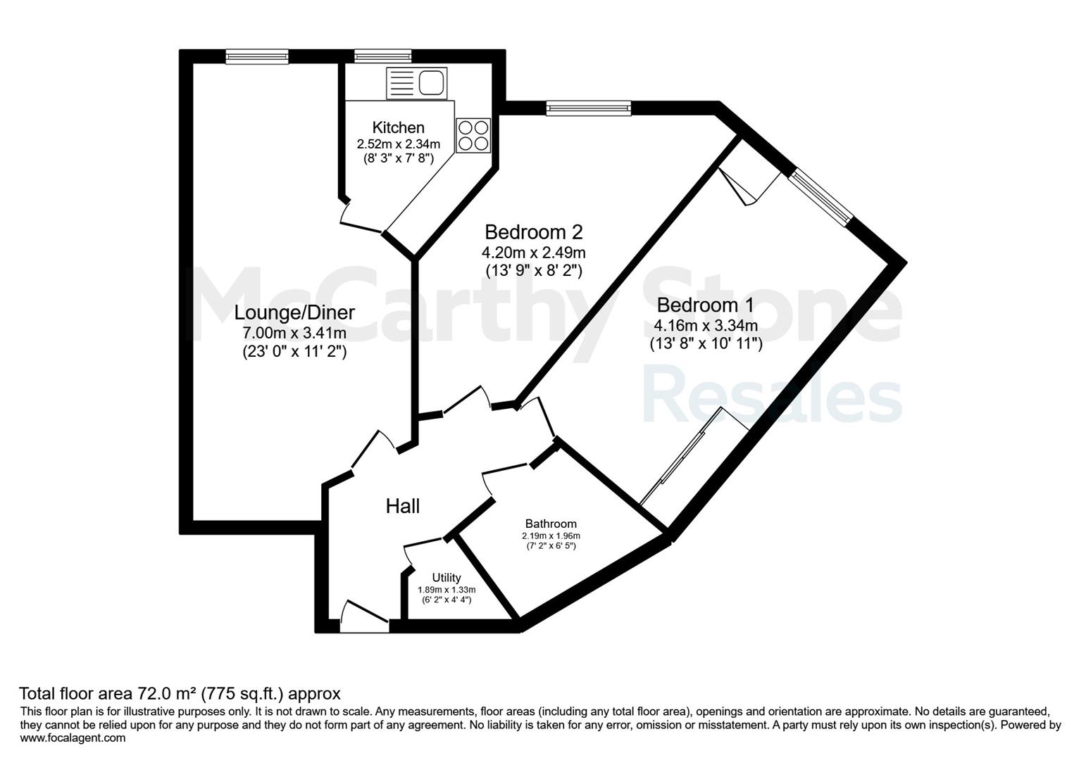 1 The Close, Church Street, Nuneaton floorplan