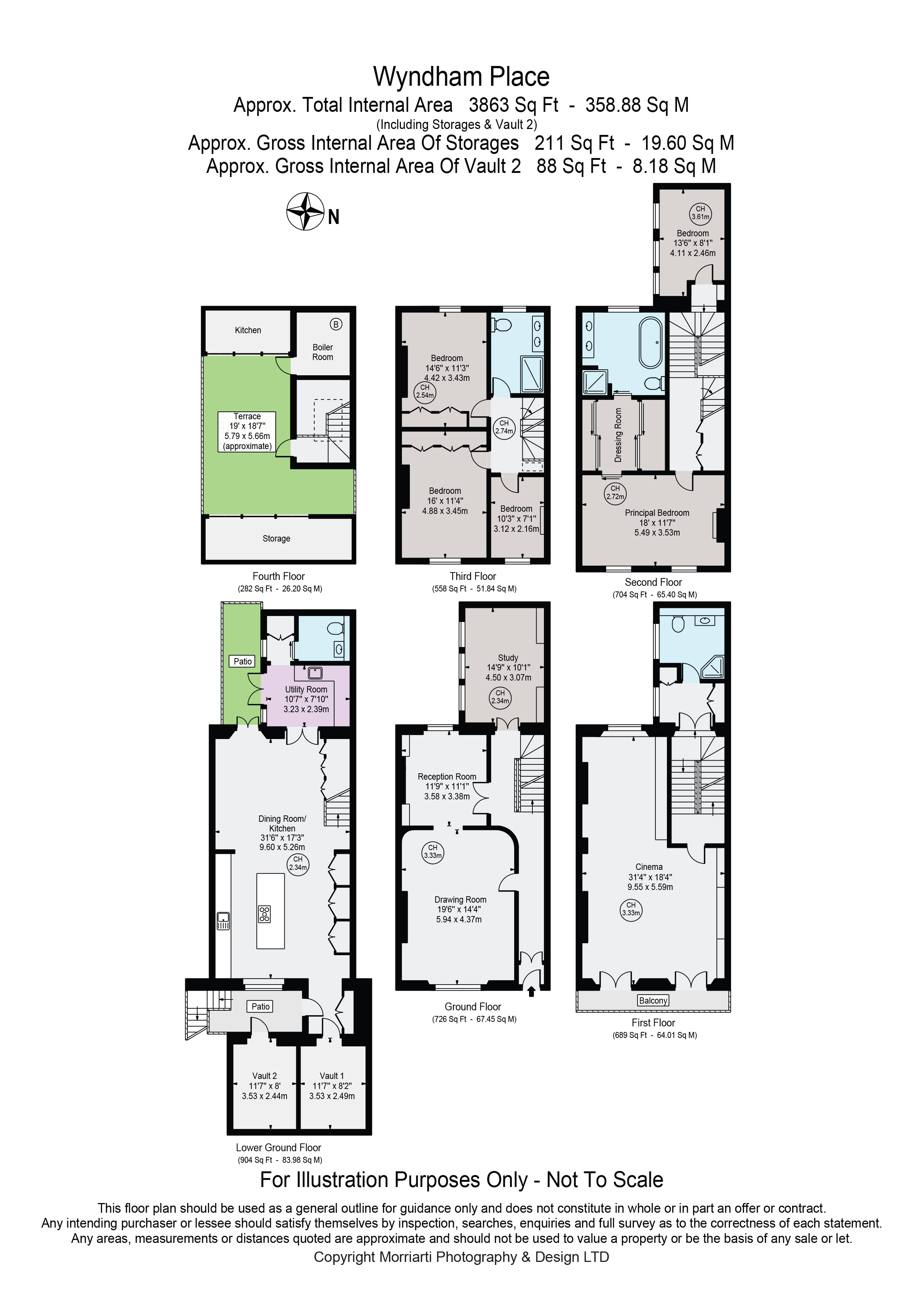 12, Wyndham Place, London floorplan