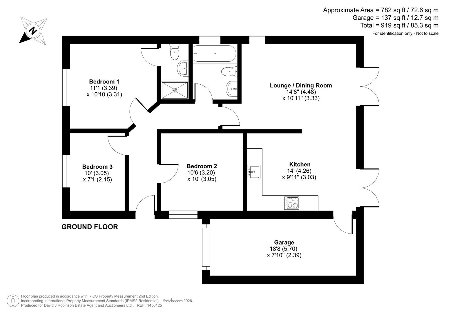 18, Well Meadow, Launceston floorplan