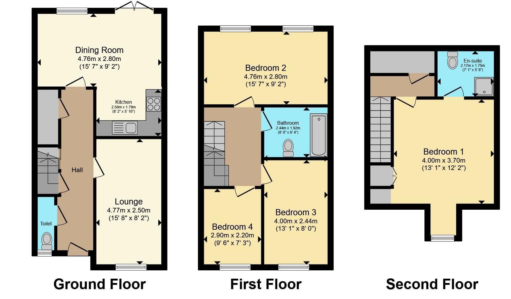 15, The Lindens, Rugeley floorplan