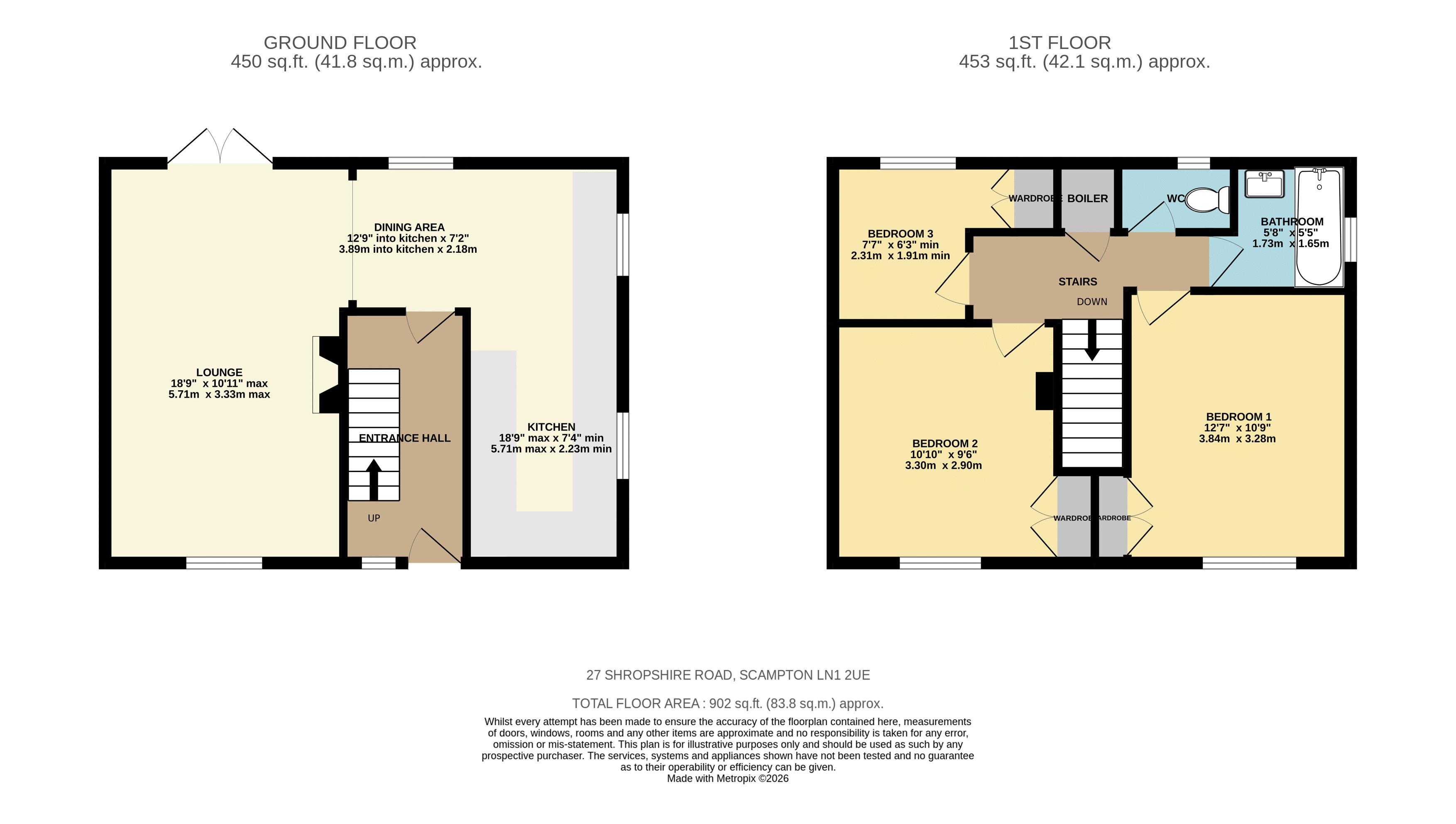 27, Shropshire Road, Lincoln floorplan