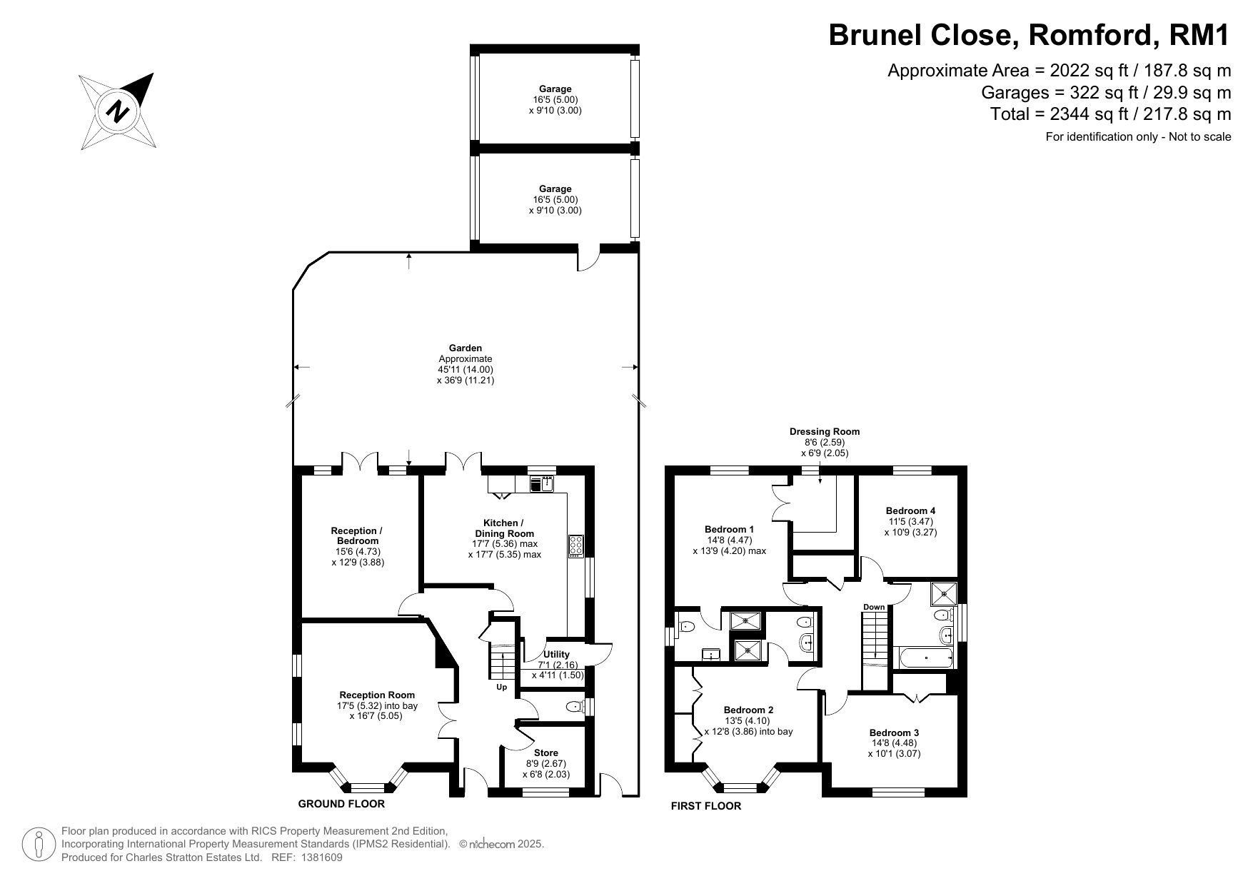 1 Brunel Close, Romford floorplan