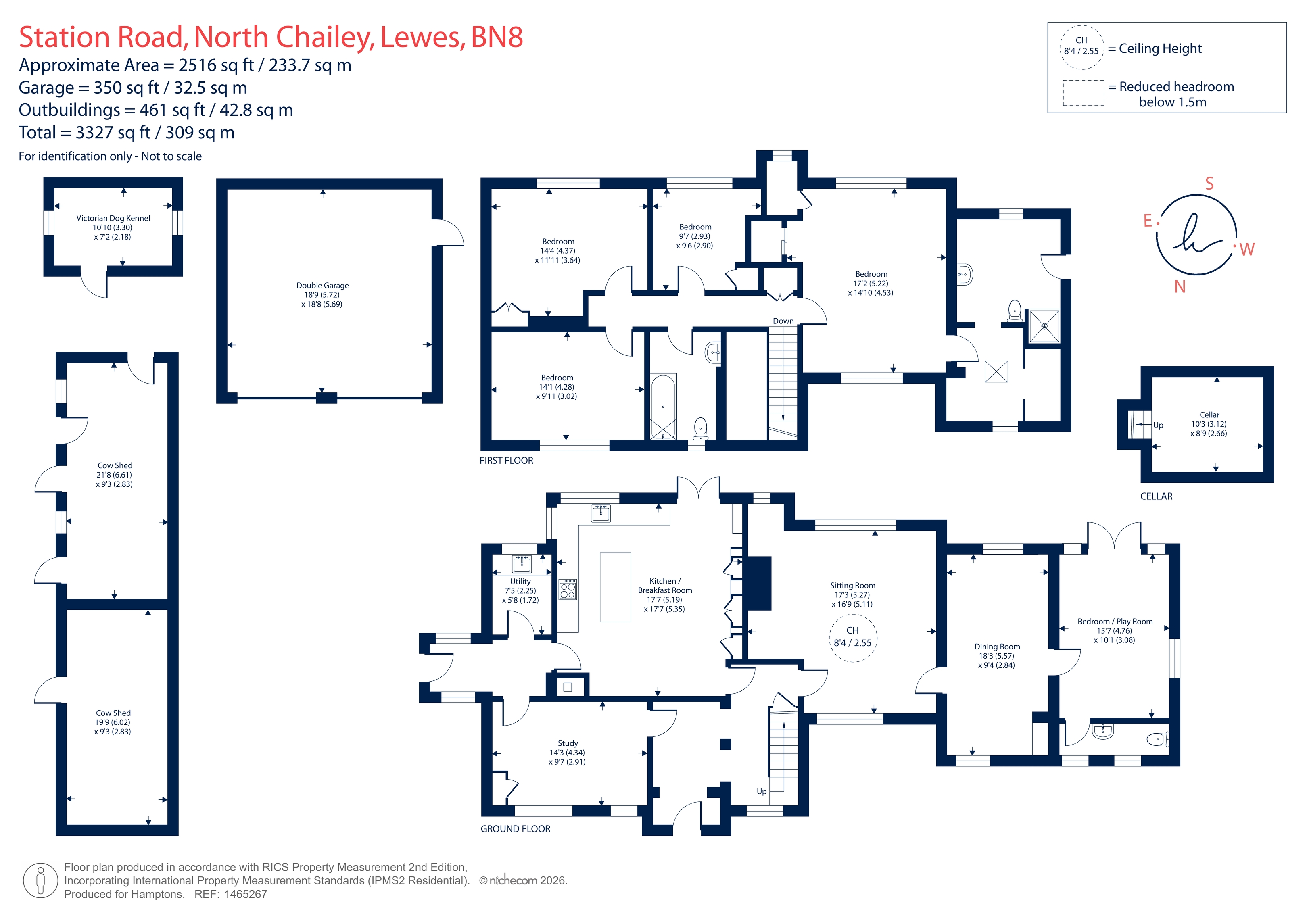 Frick Farm House, Station Road, North Chailey floorplan