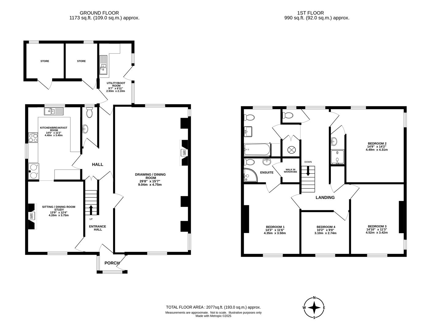 Burdown Farm, Tregada, Launceston floorplan