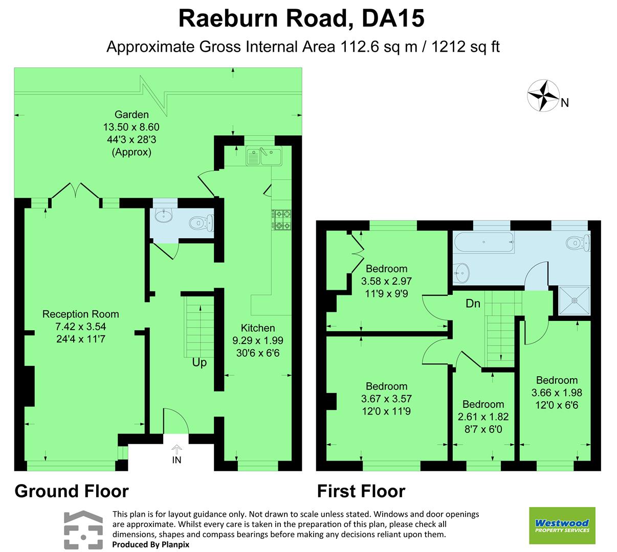 125, Raeburn Road, Sidcup floorplan