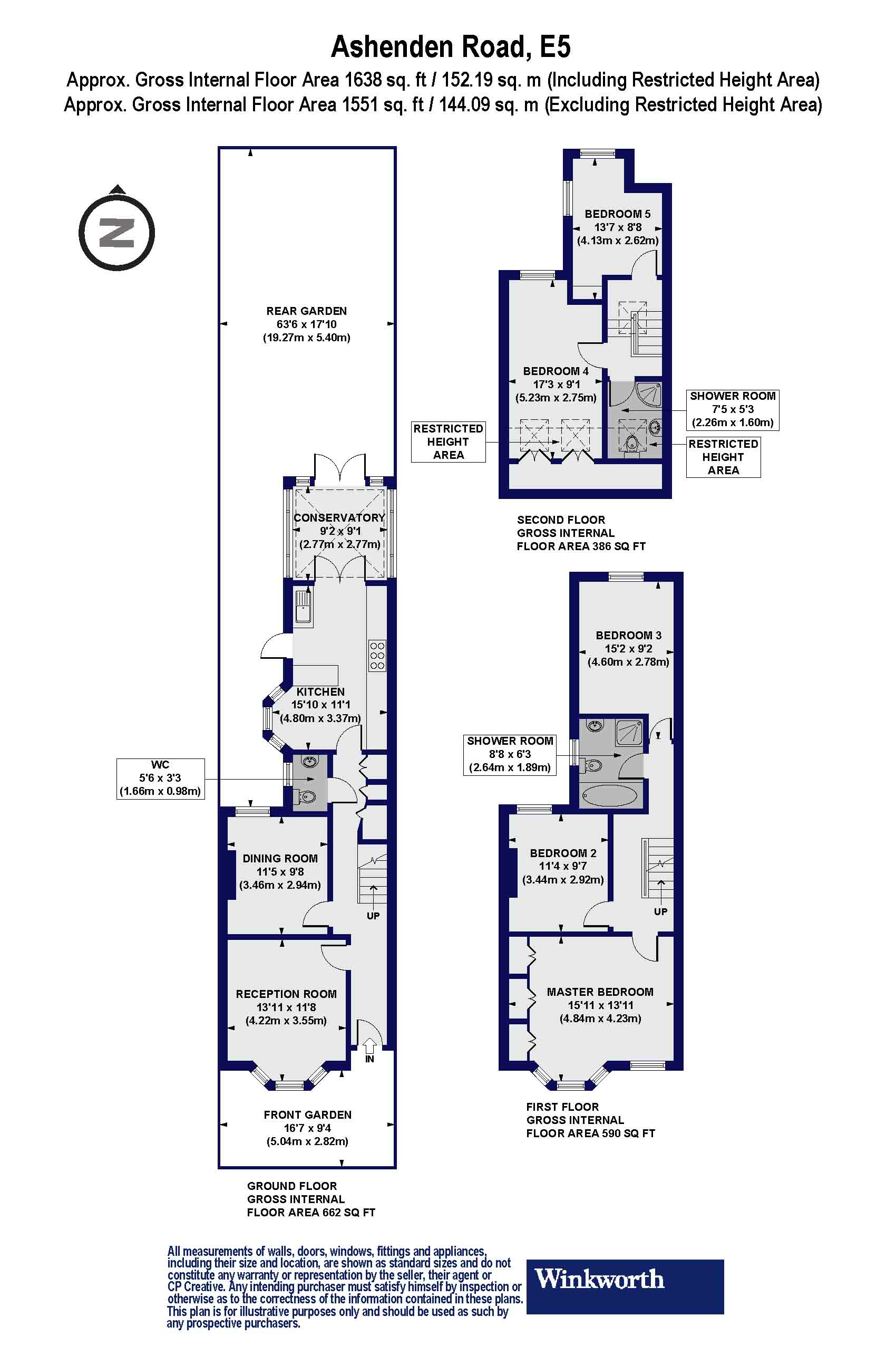 1, Ashenden Road, London floorplan