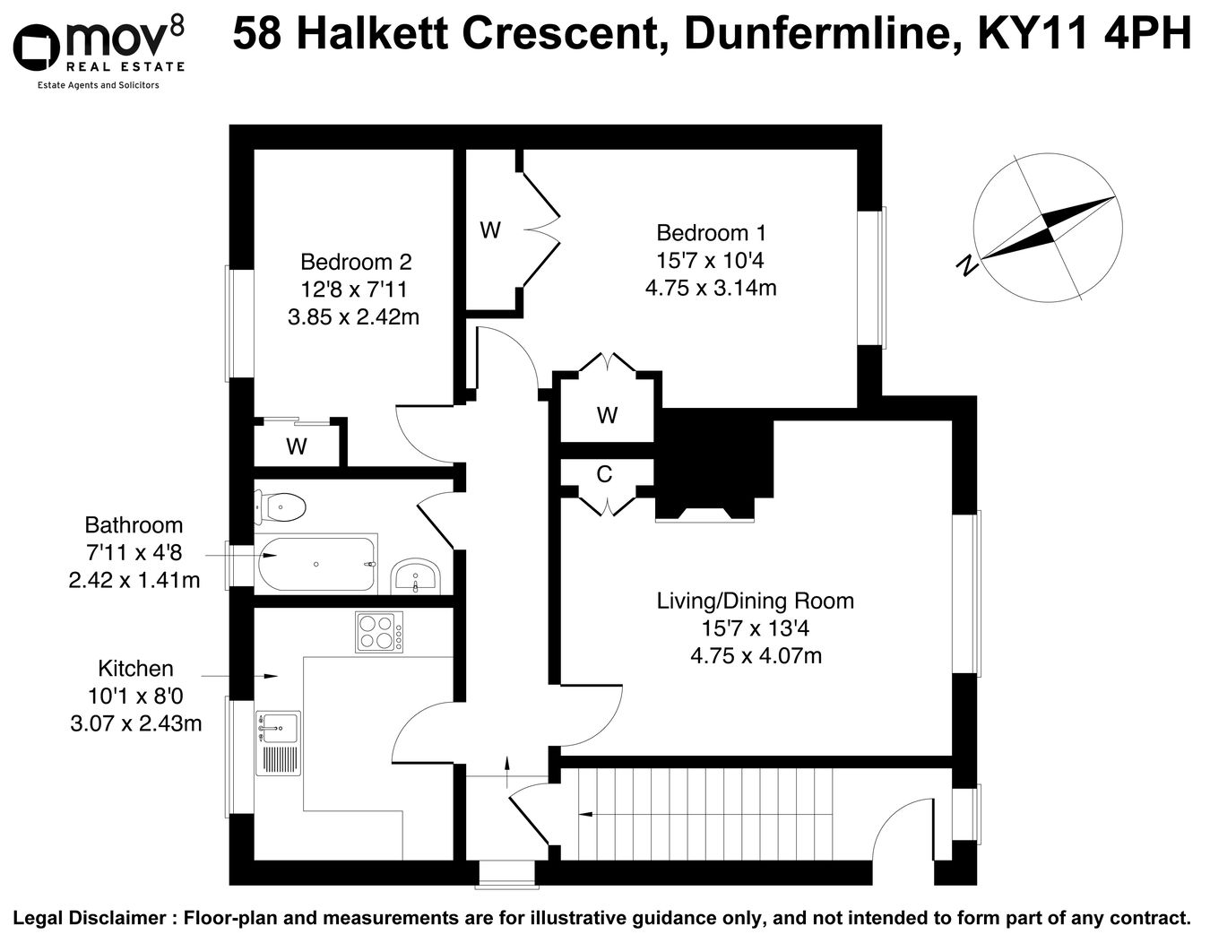 58, Halkett Crescent, Dunfermline floorplan