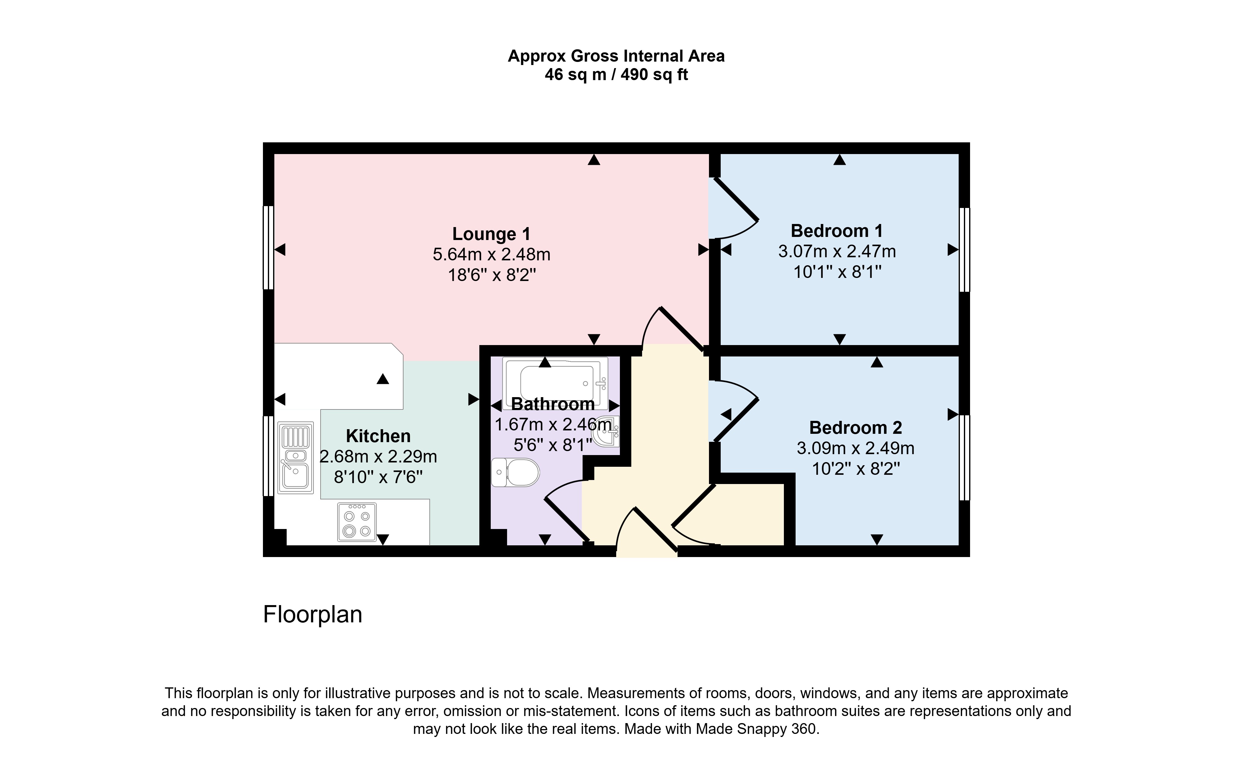 18, Springfields Apartments, Bugle floorplan