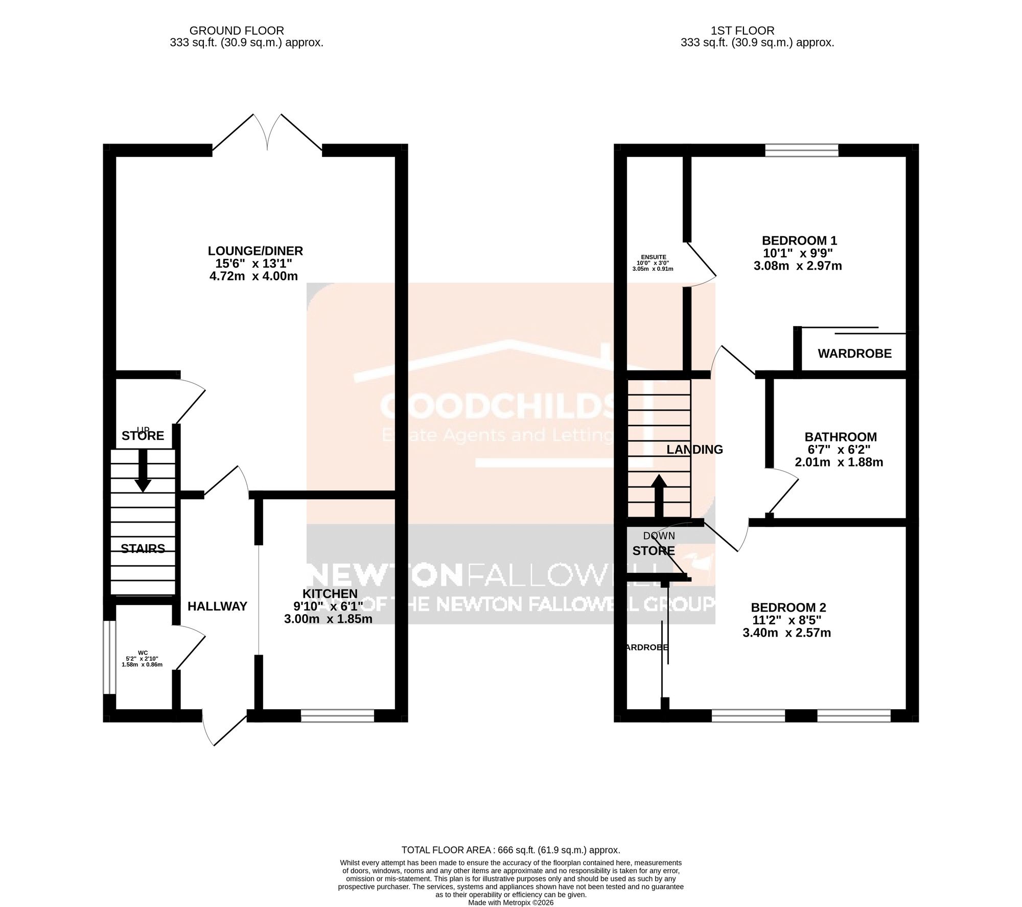 47 Sandy Lane, Wolverhampton floorplan