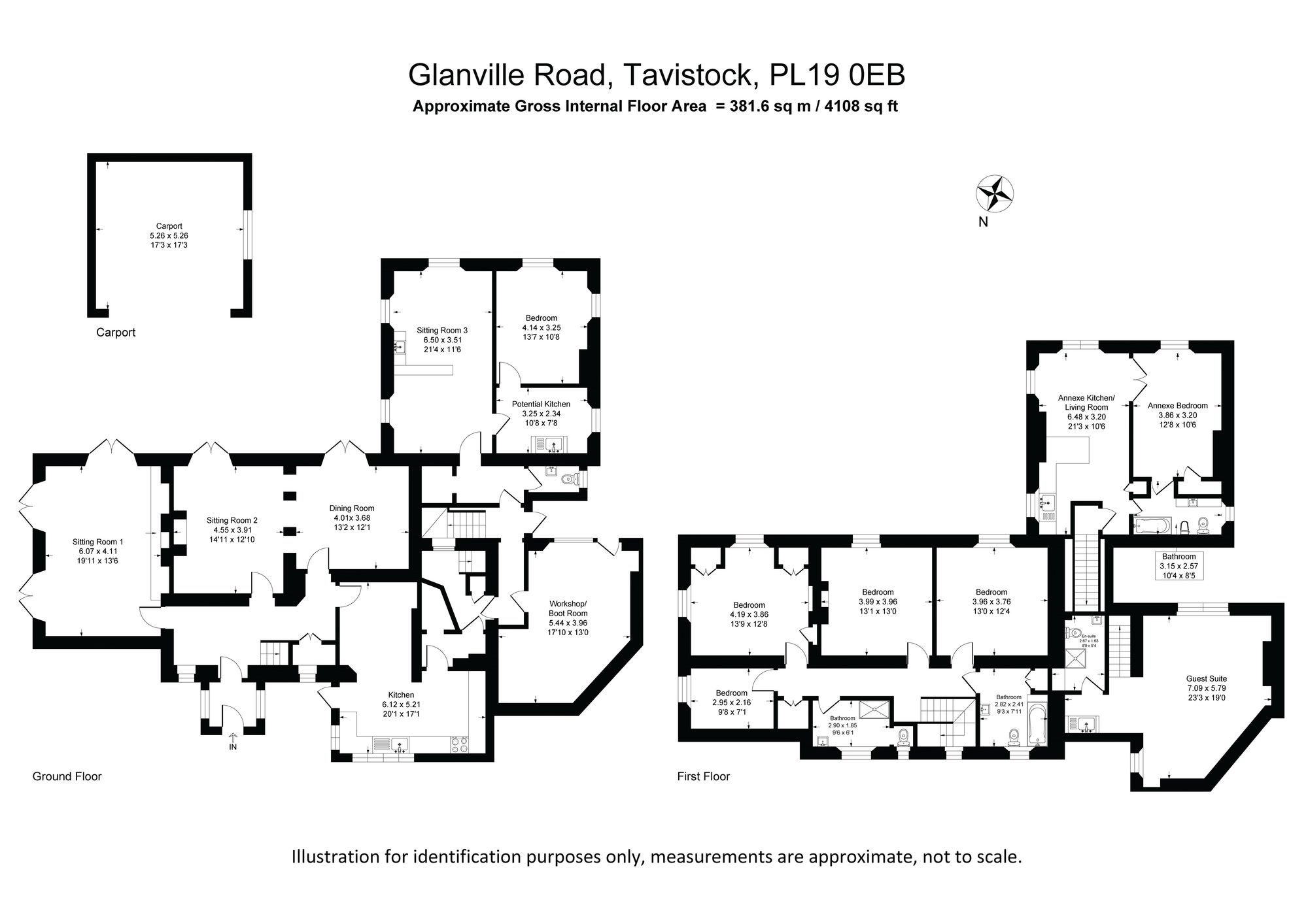 28 Glanville Road, Tavistock floorplan
