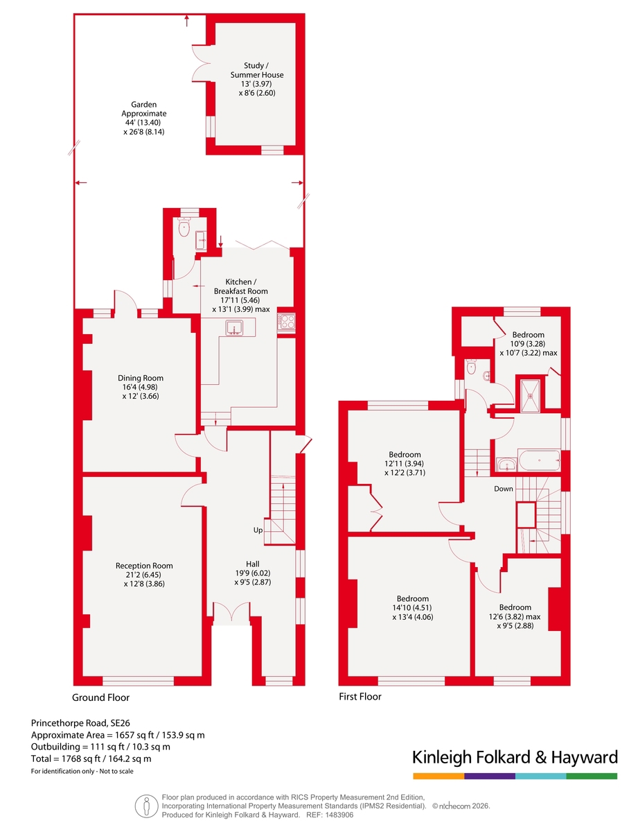 22, Princethorpe Road, London floorplan