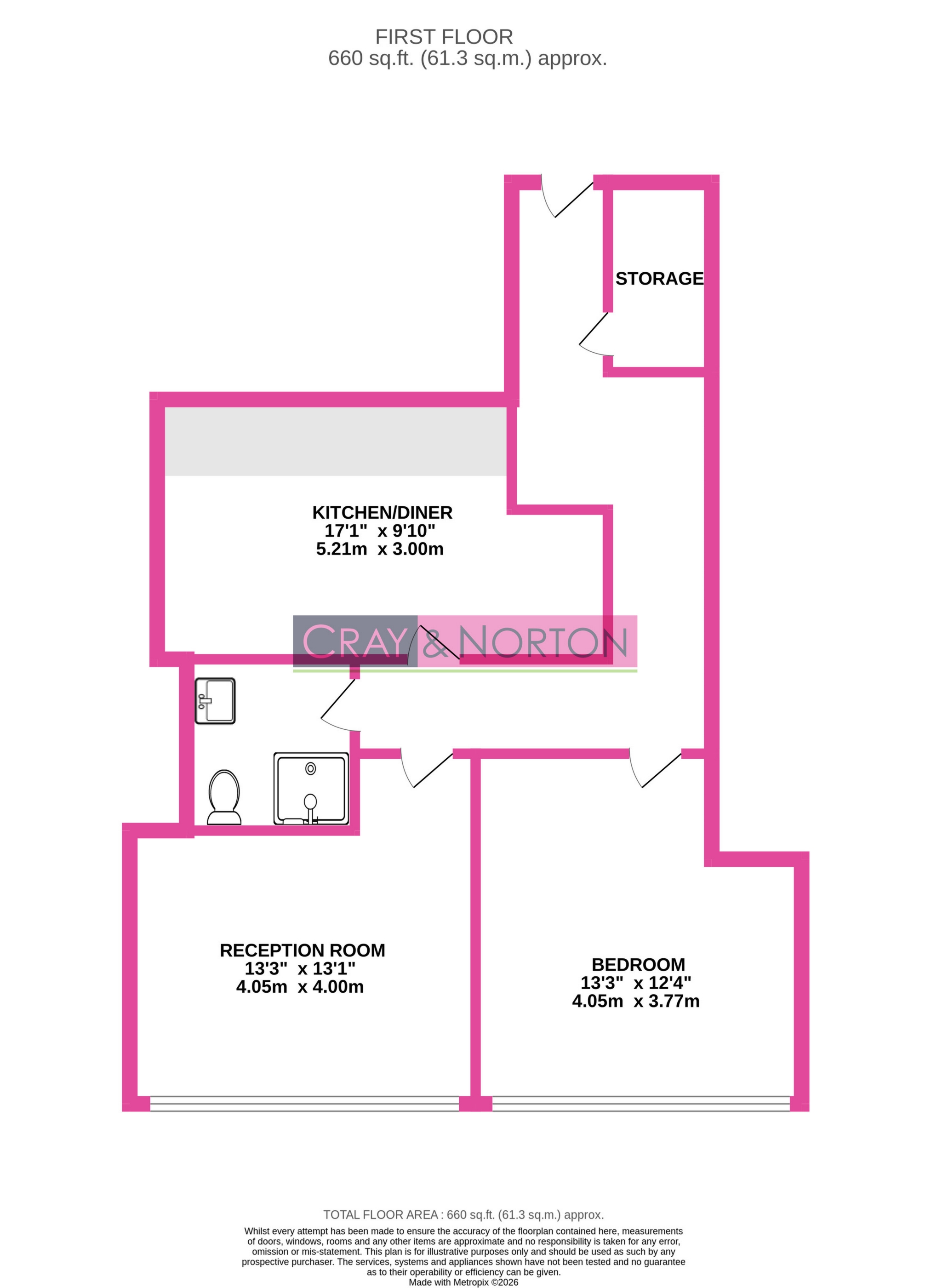 Flat 2 73a, North End, Croydon floorplan