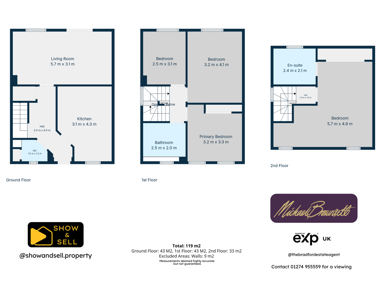 18, Woodsley Fold, Bradford floorplan
