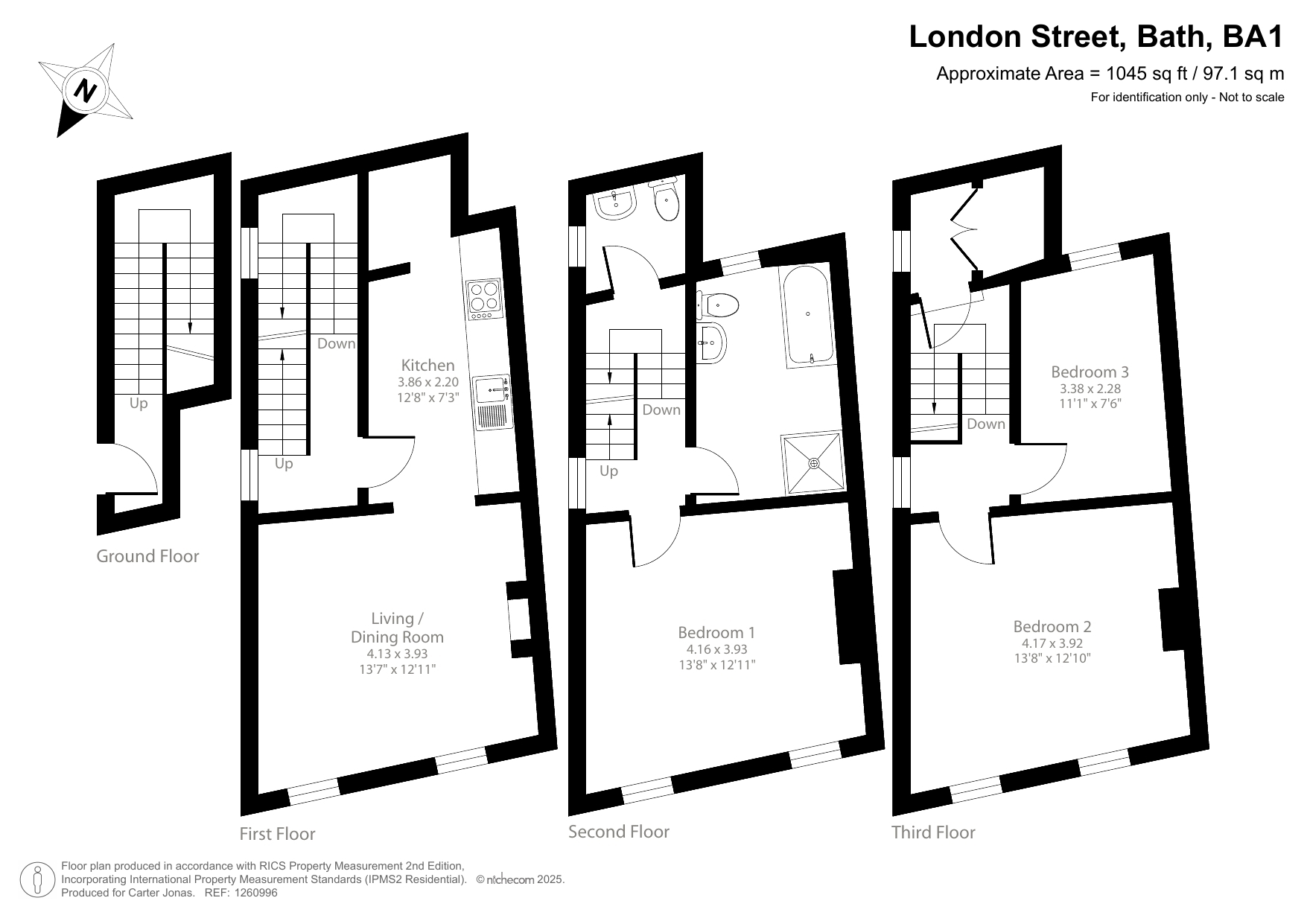 13A,, London Street, Somerset floorplan