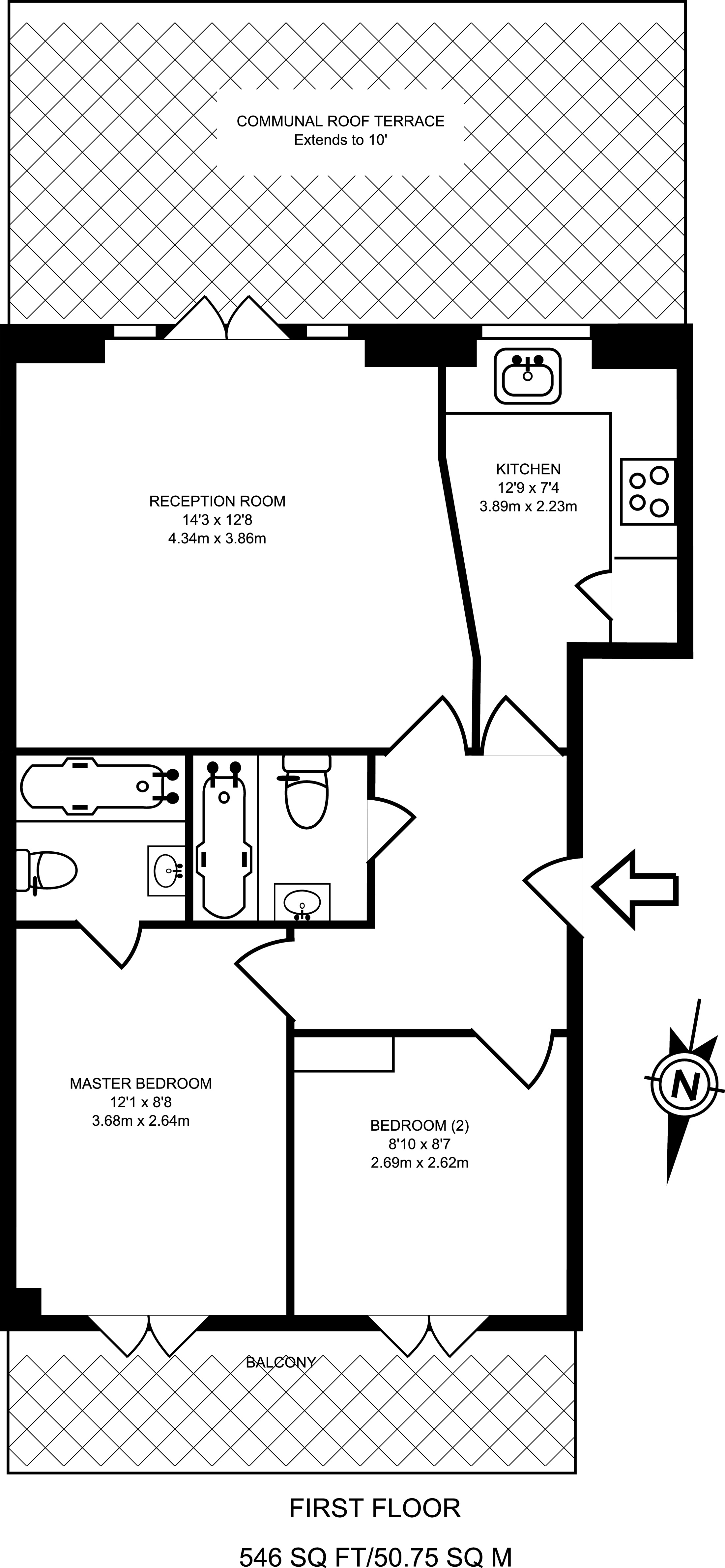 2 Bedrooms Flat to rent in Choumert Road, Peckham SE15