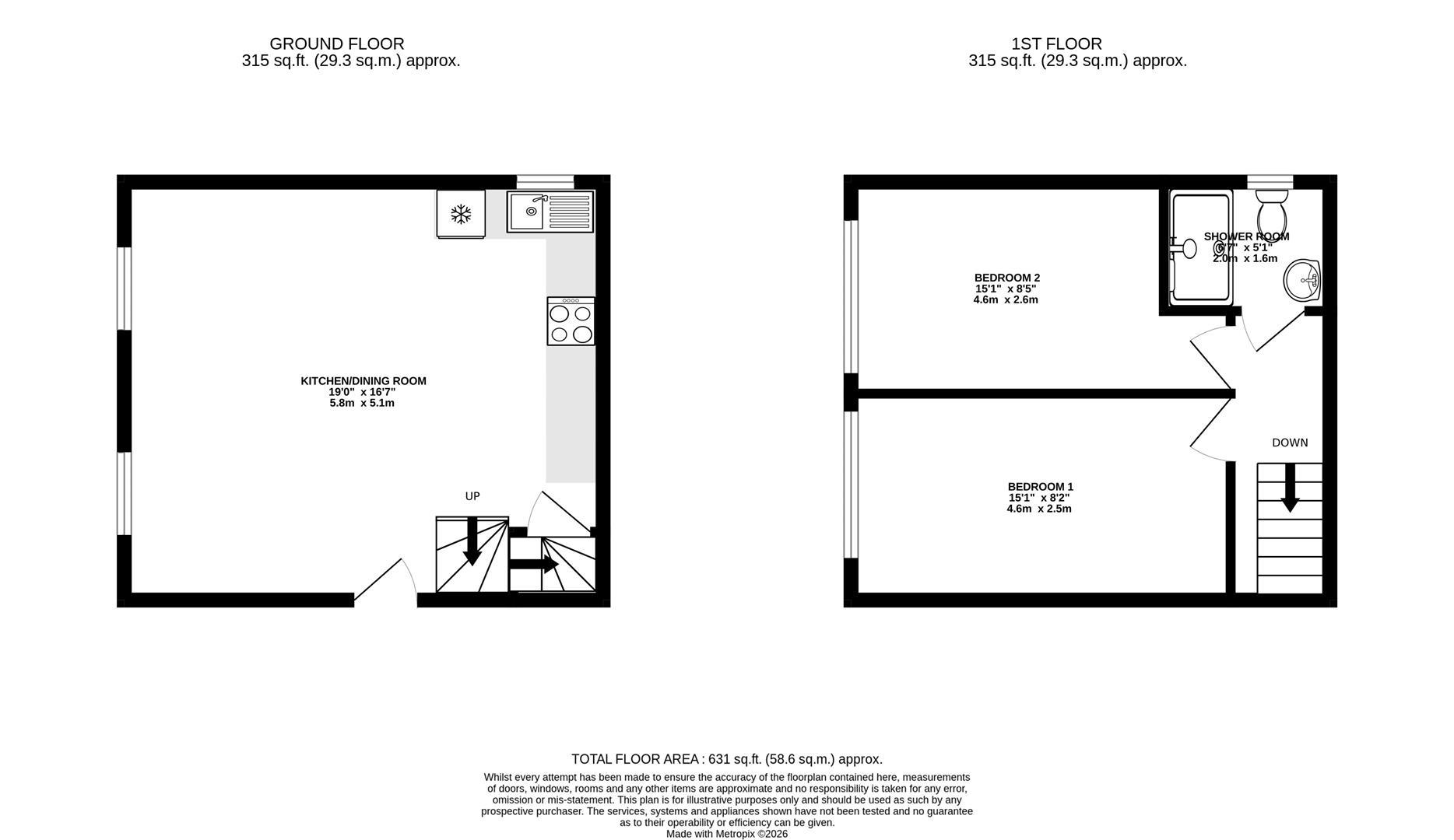 15 Charlie Mews, 77 Alexandra Road, Farnborough floorplan