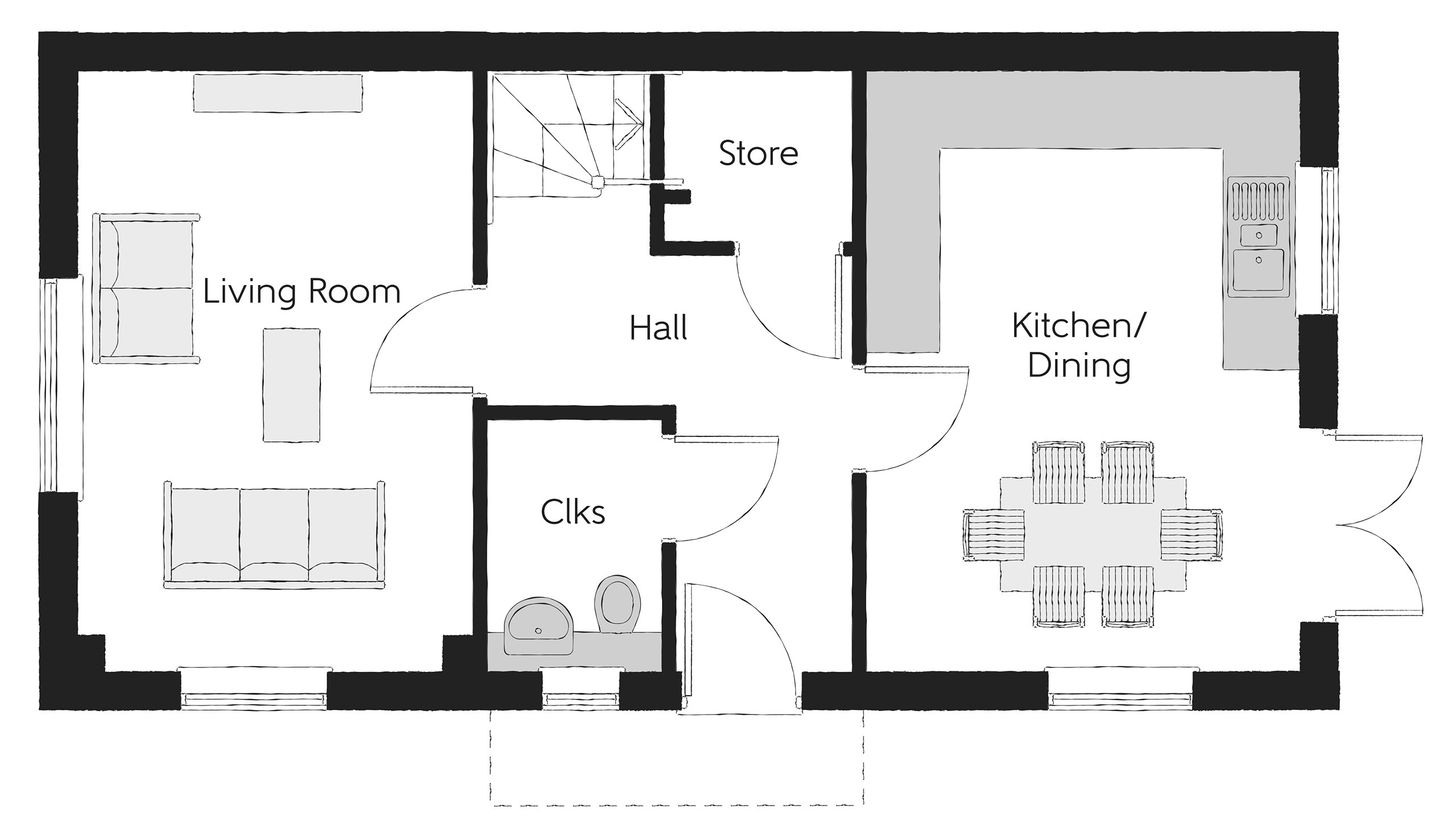 1, Off Lincoln, Buckingham floorplan