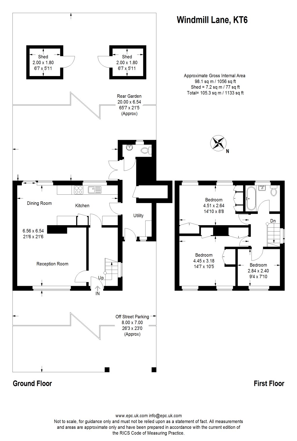 3 Bedrooms  to rent in Windmill Lane, Long Ditton, Surbiton KT6