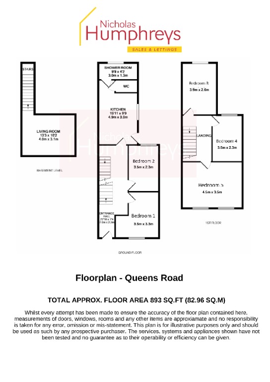 39, Queens Road, Northampton floorplan