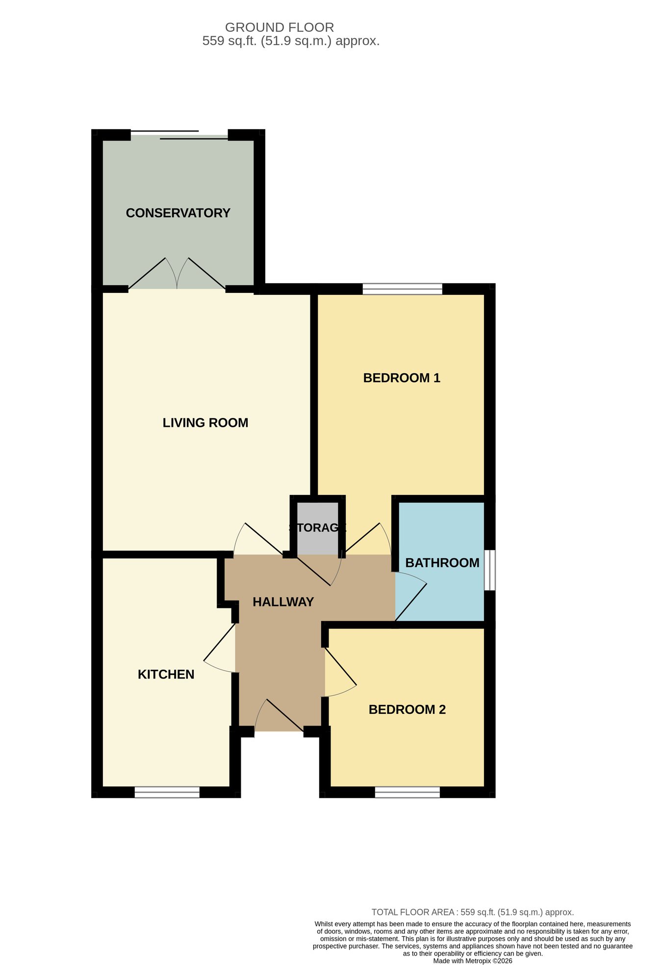 2, Hambledon Rise, Northampton floorplan