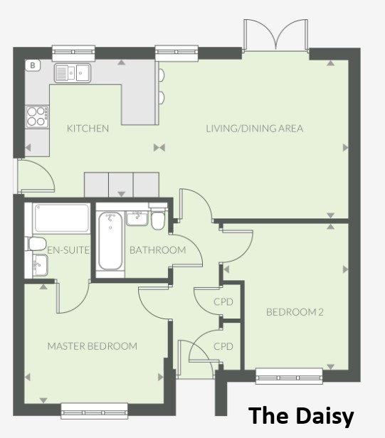 Plot 23 - The Daisy Chapel Green, Manteo Way Bideford Devon, Bideford floorplan