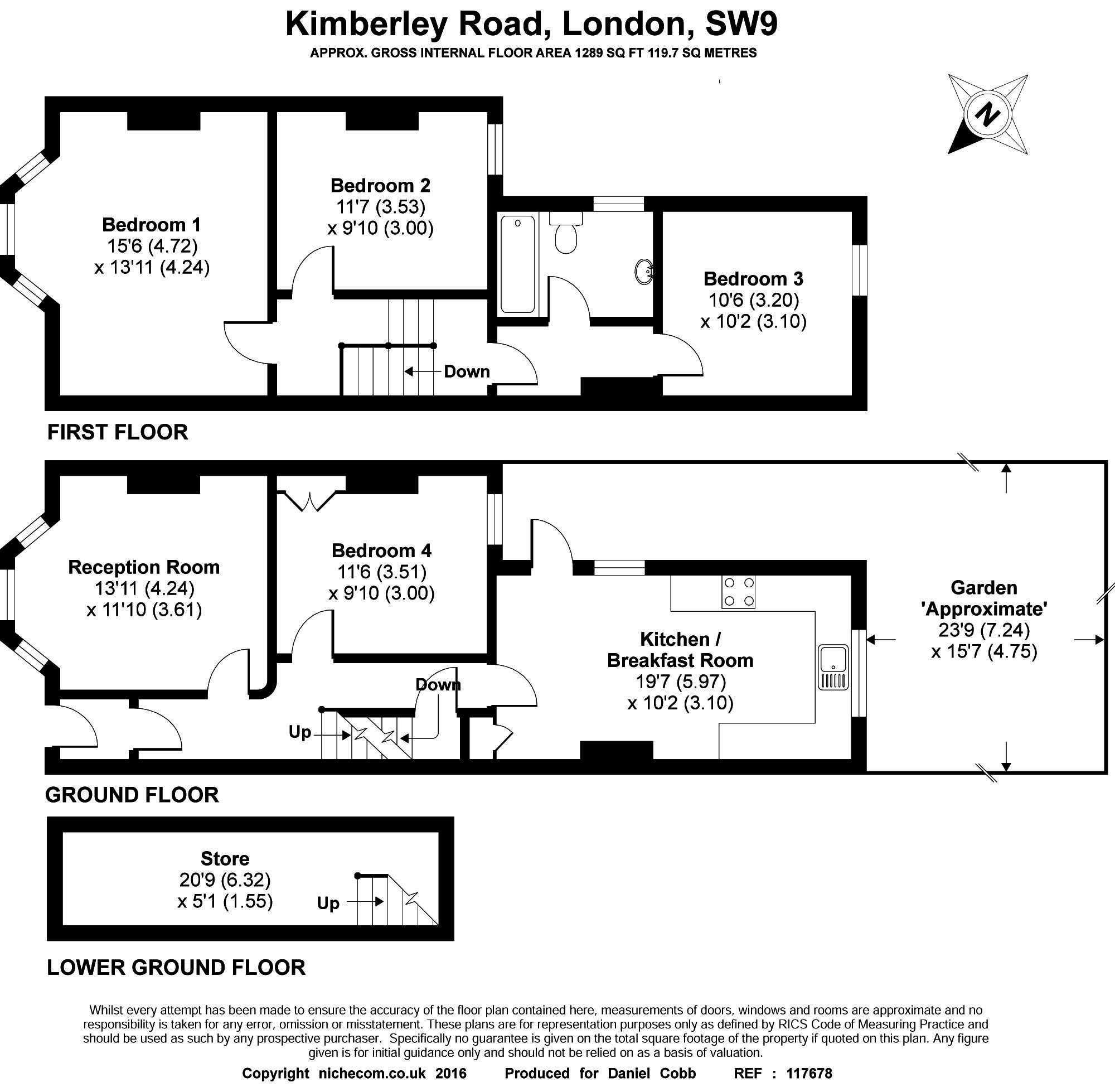 21 Kimberley Road, London floorplan