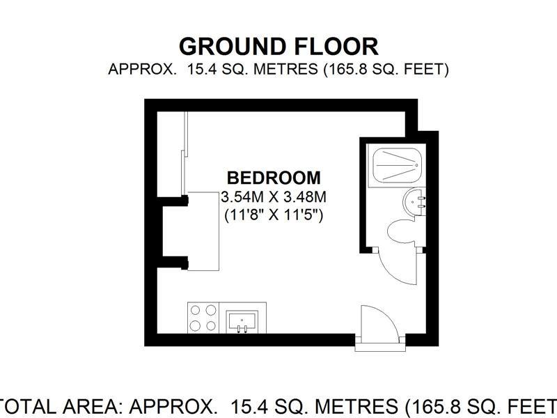 5, 1, Woodbine Place, Oxford floorplan