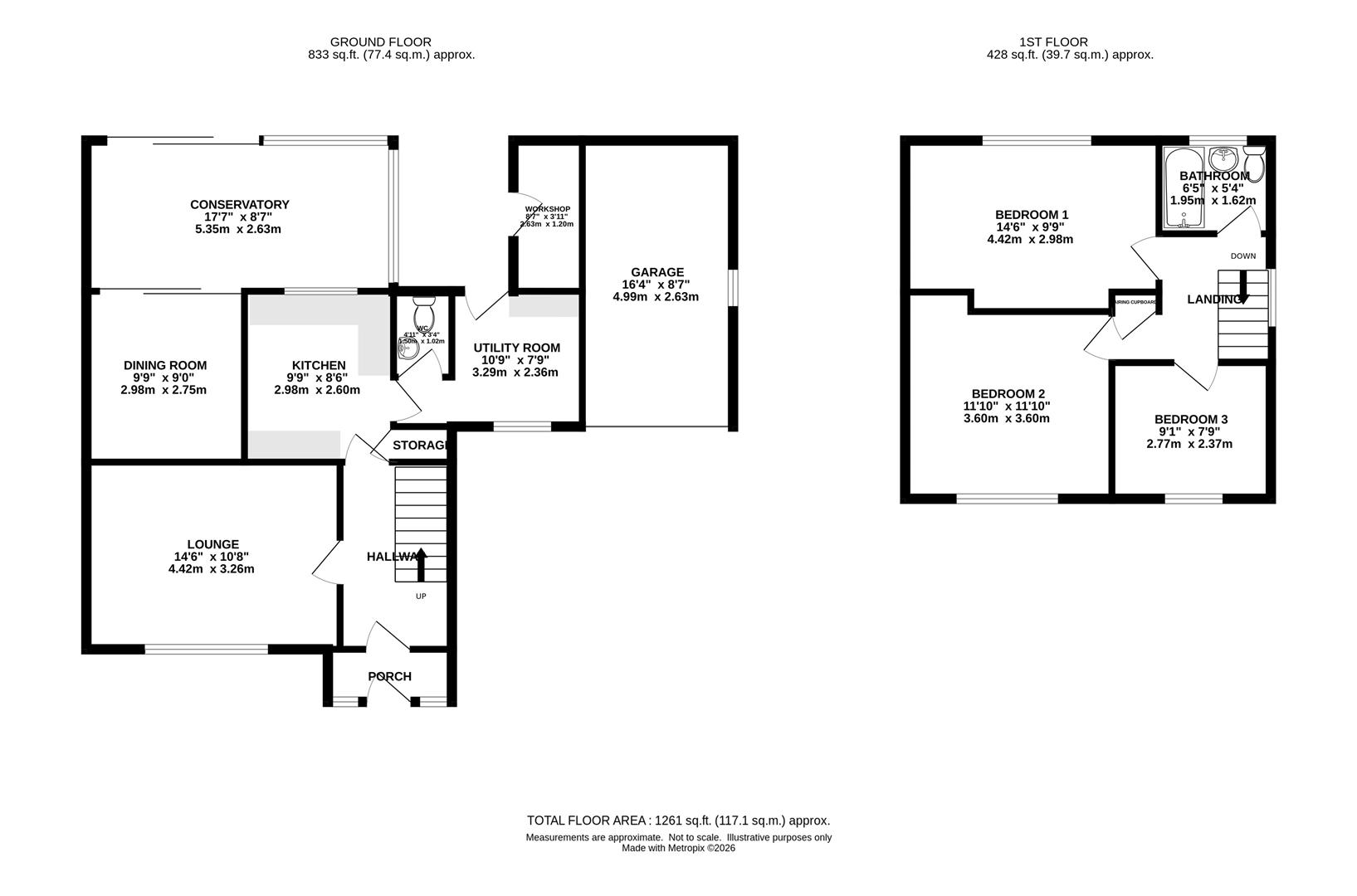 72, Danes Way, Brentwood floorplan