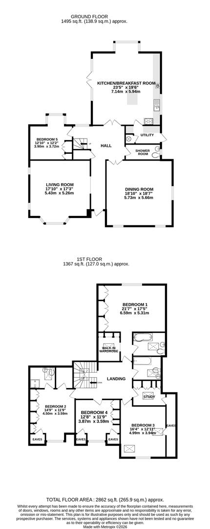 43 Willow Crescent East, Uxbridge floorplan
