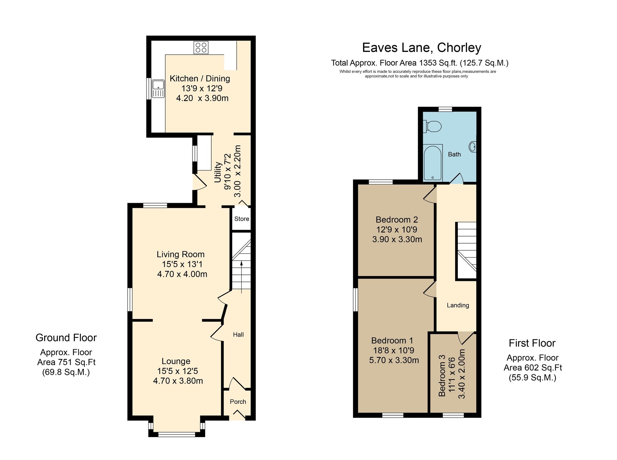 276 Eaves Lane, Chorley floorplan